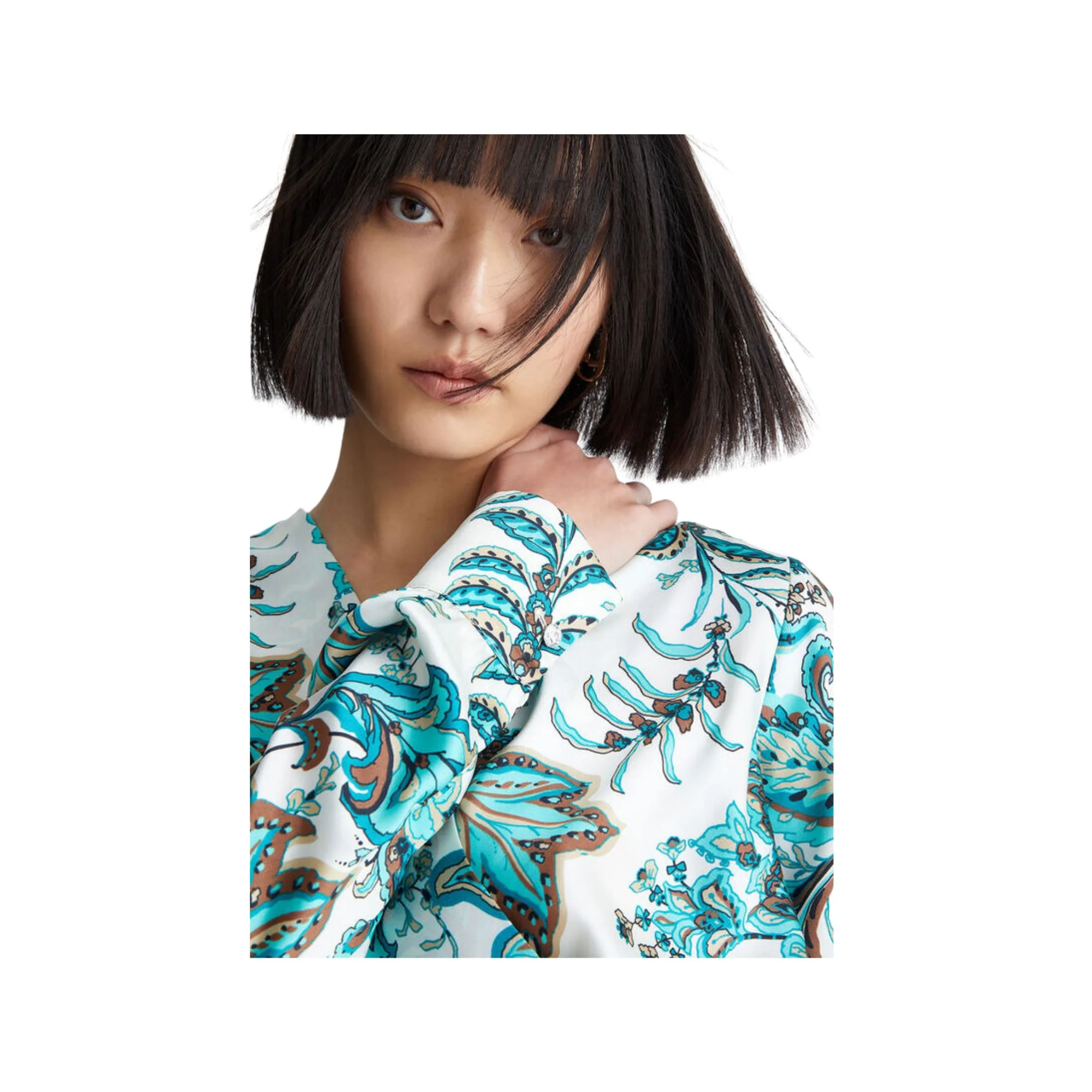 Blusa Donna incrociata a fantasia - Image 5