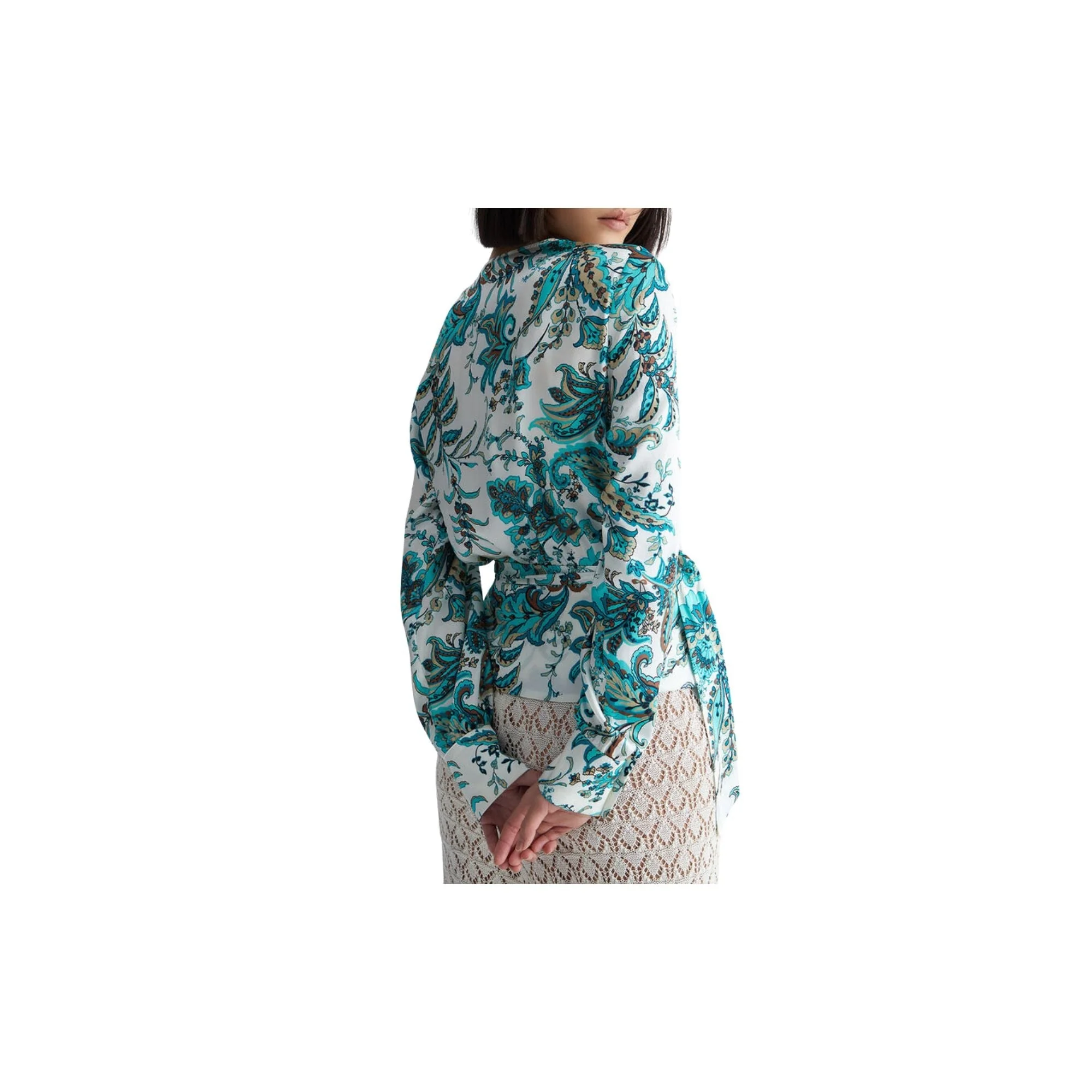 Blusa Donna incrociata a fantasia - Image 7