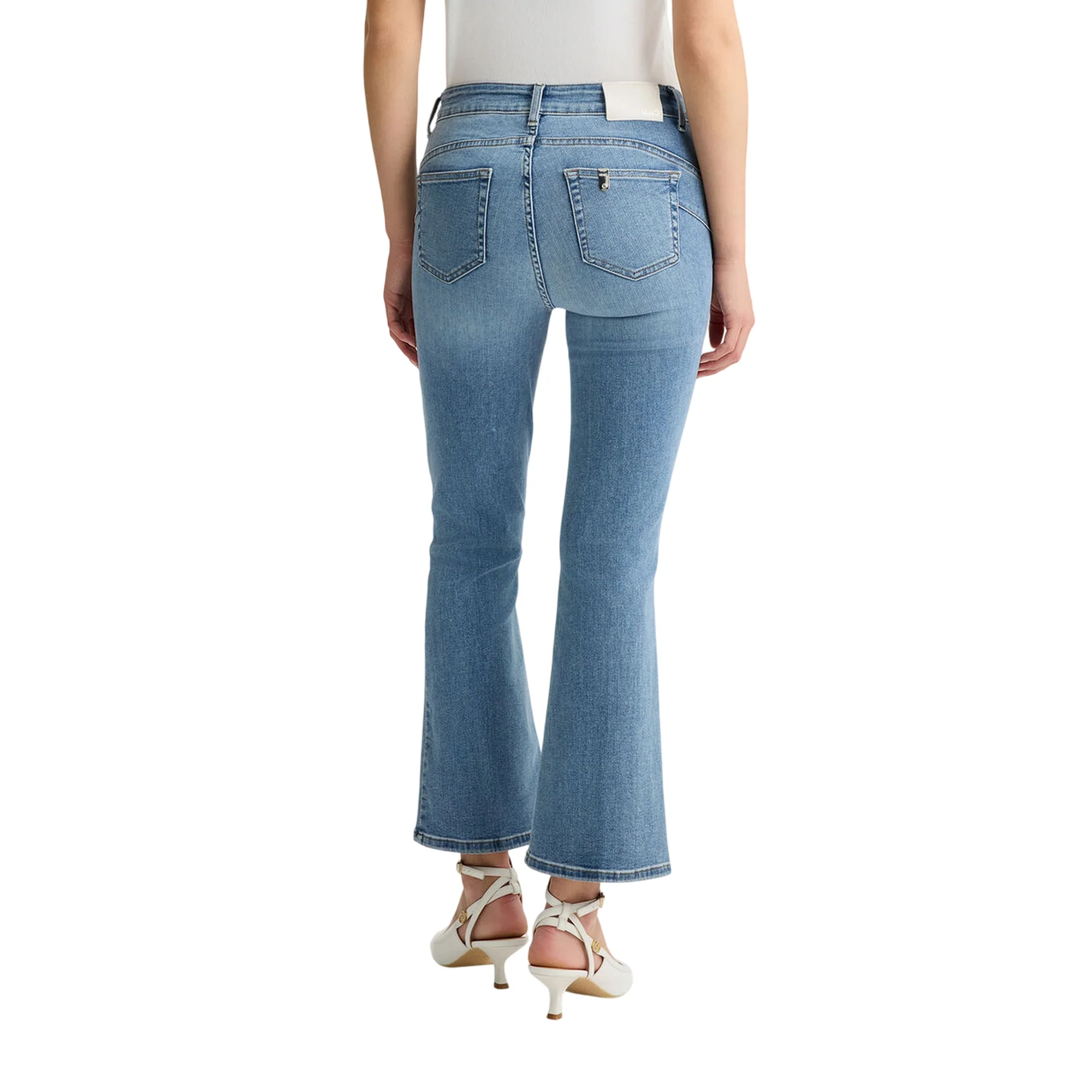 Jeans bootcut da donna a vita alta - Image 2