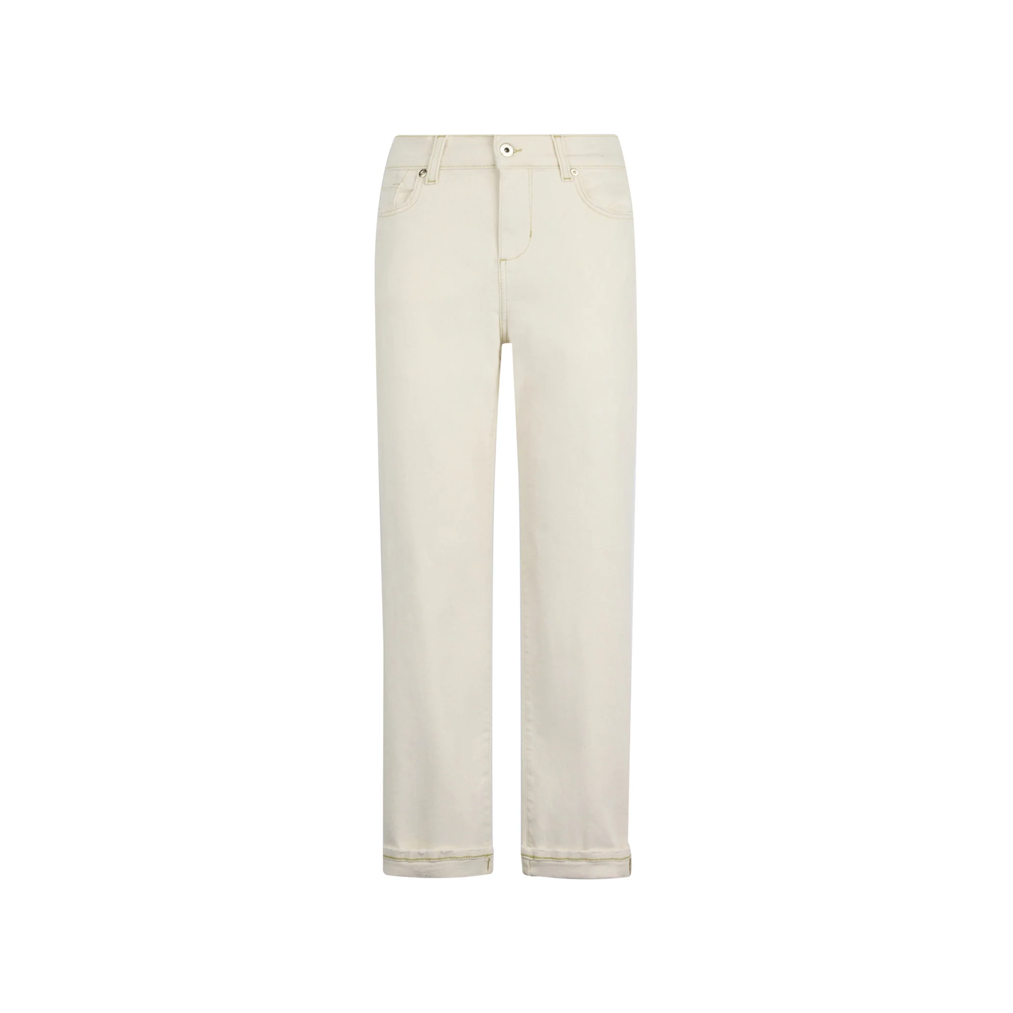 Jeans boyfriend Donna a vita bassa beige