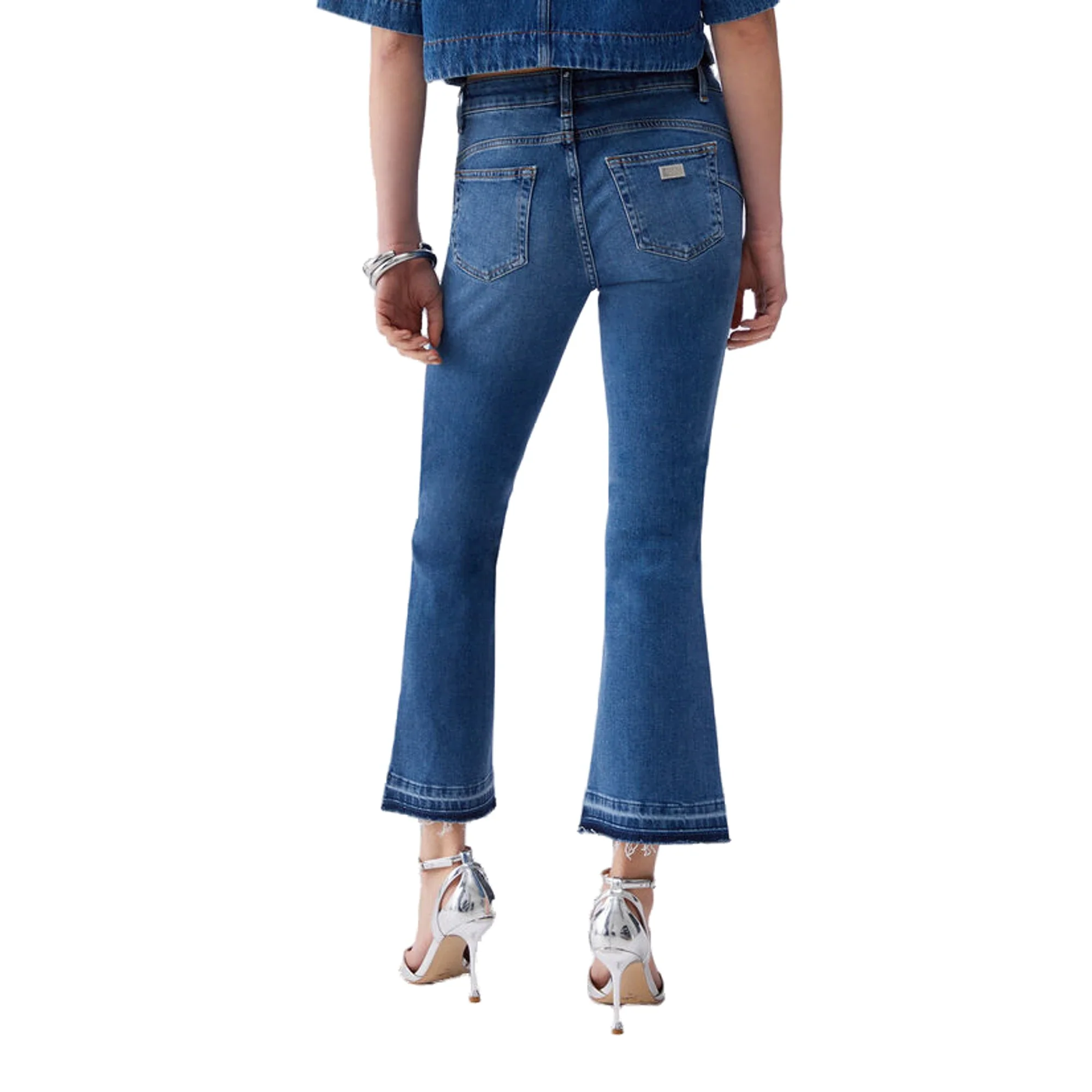 Jeans bootcut Donna con orli unfinished - Image 3