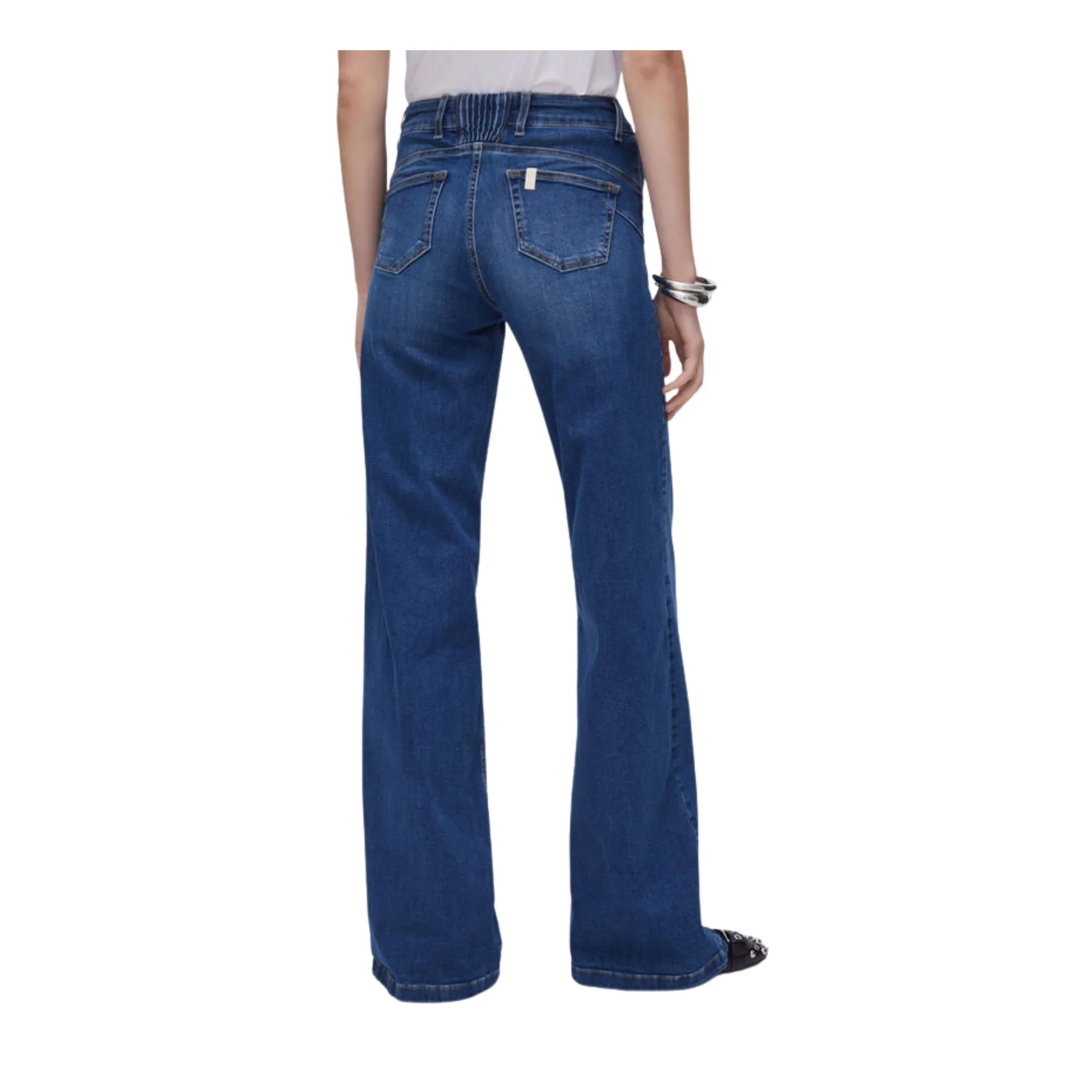 Jeans flare Donna con inserto elastico - Image 3