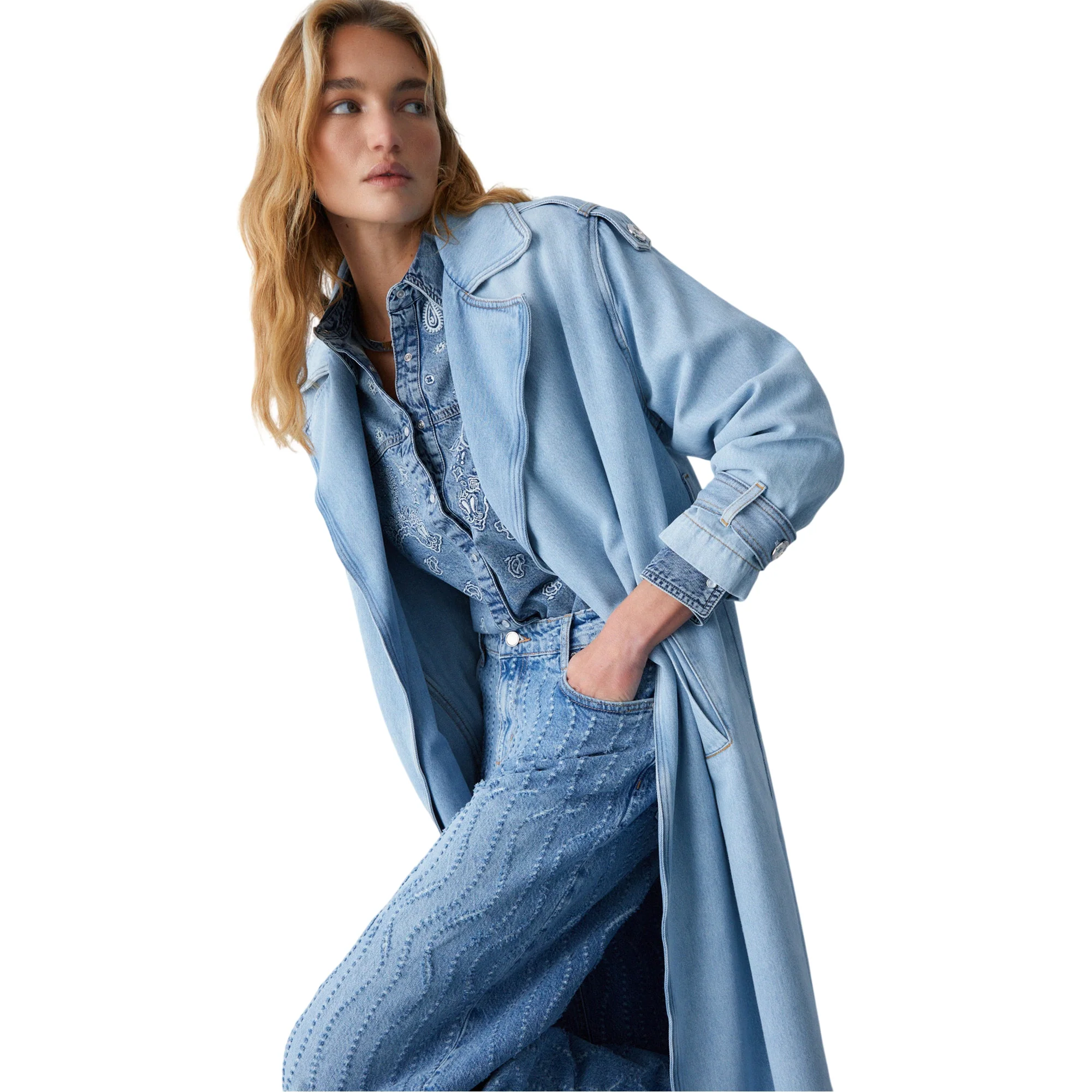 Jeans flare Donna con dettagli laserati - Image 6