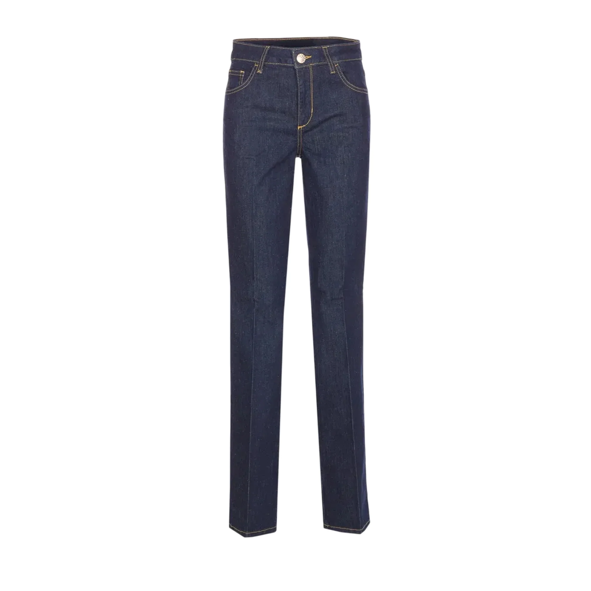 Jeans straight-leg in denim blu