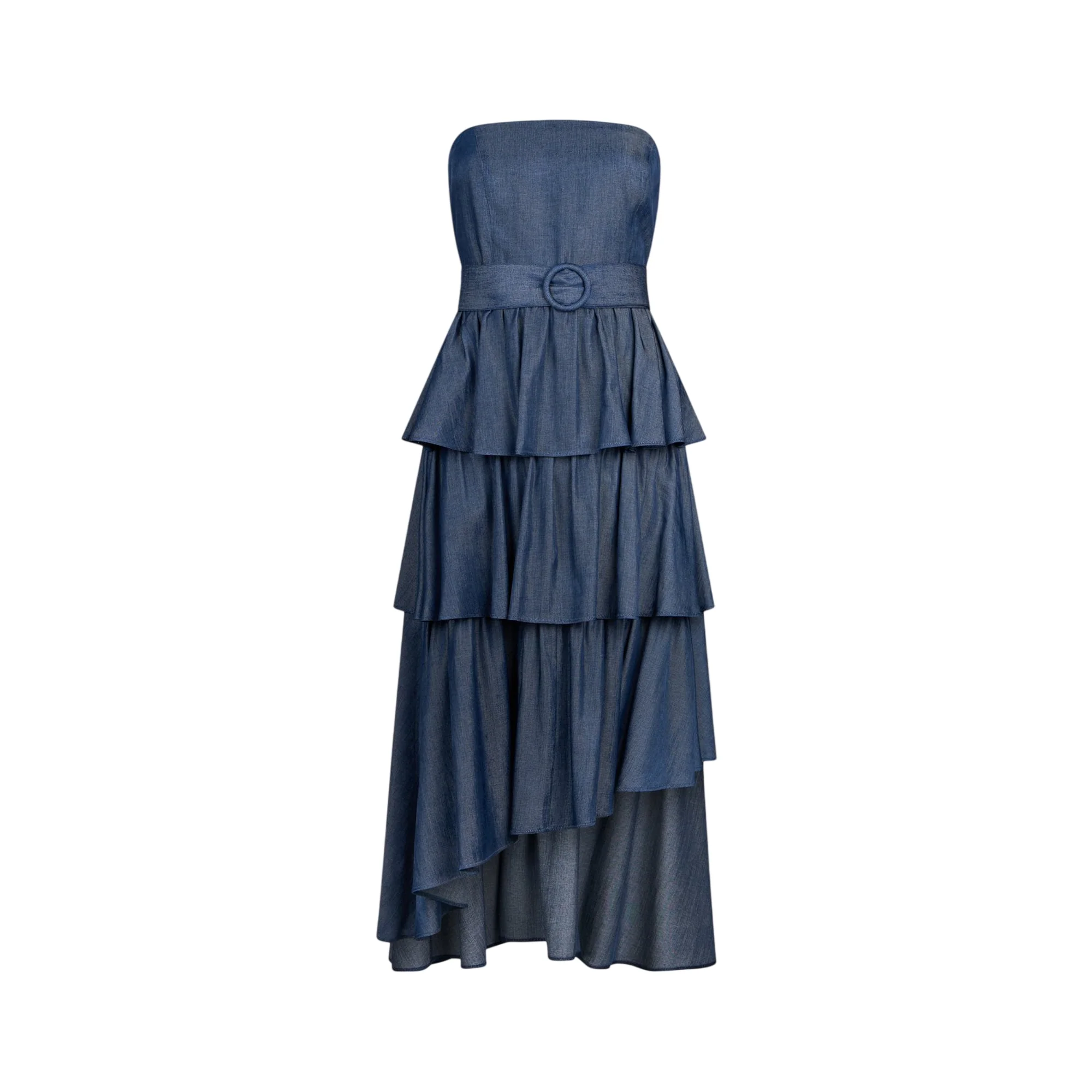 Abito Donna asimmetrico con balze