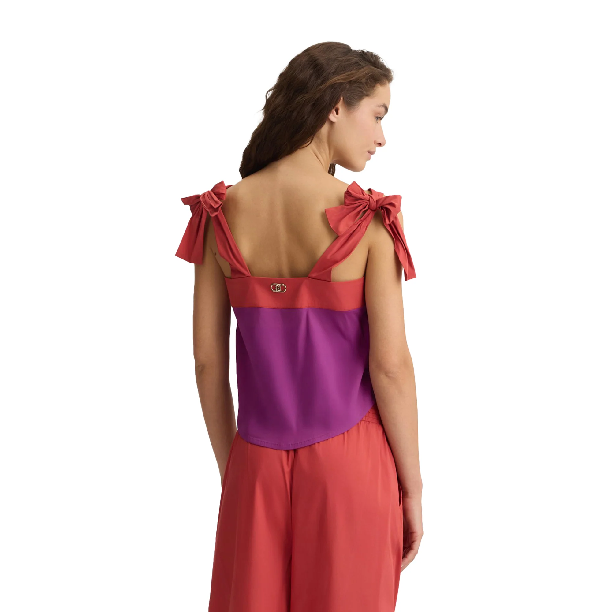 Top Donna in cotone con fiocchetti - Image 3