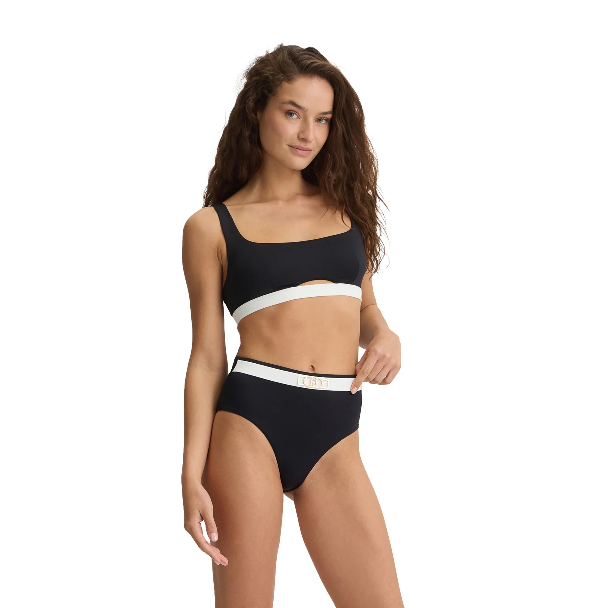 Costume Donna a vita alta con dettagli bianchi - Image 3