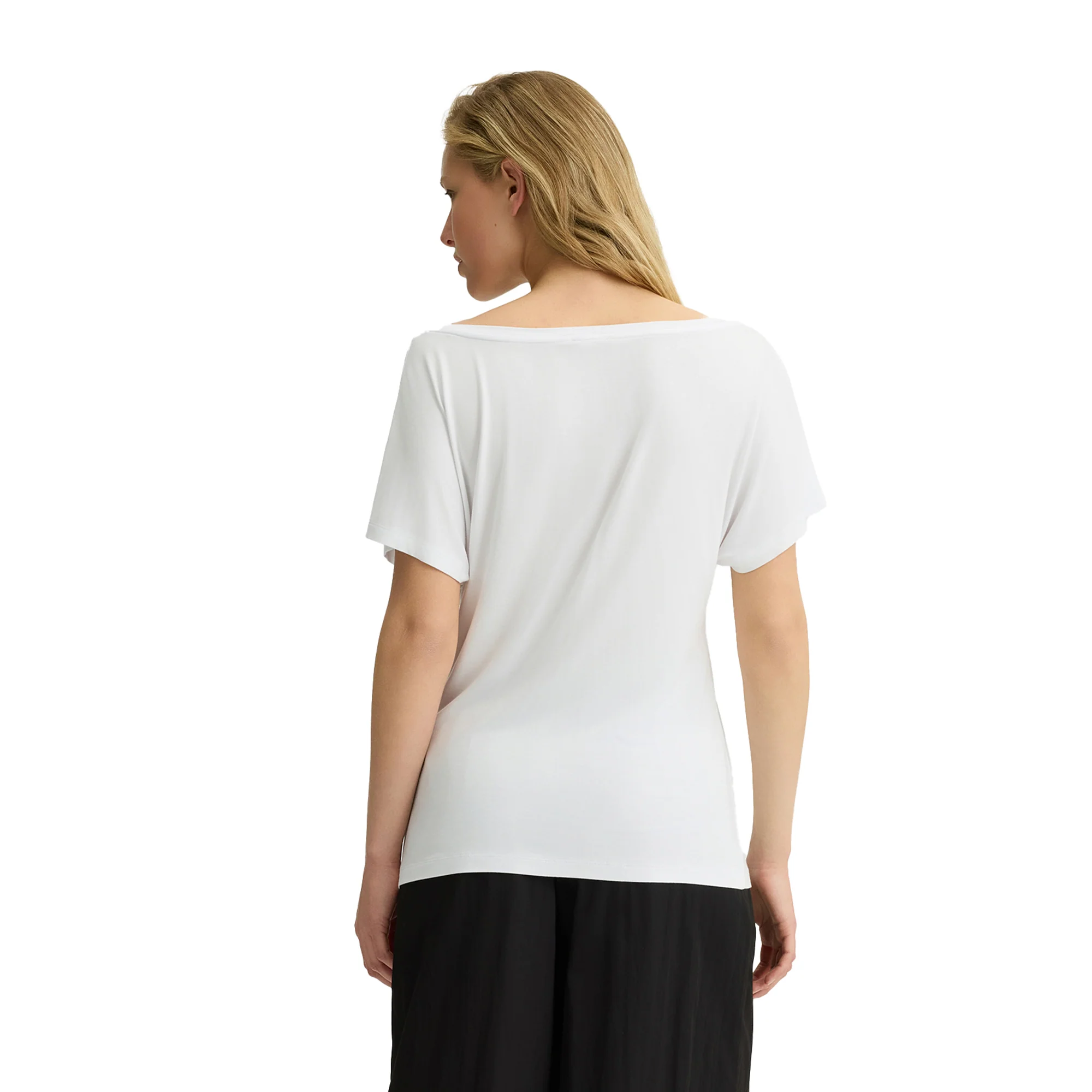 T-shirt Bianca da donna con stampa frontale - Image 2