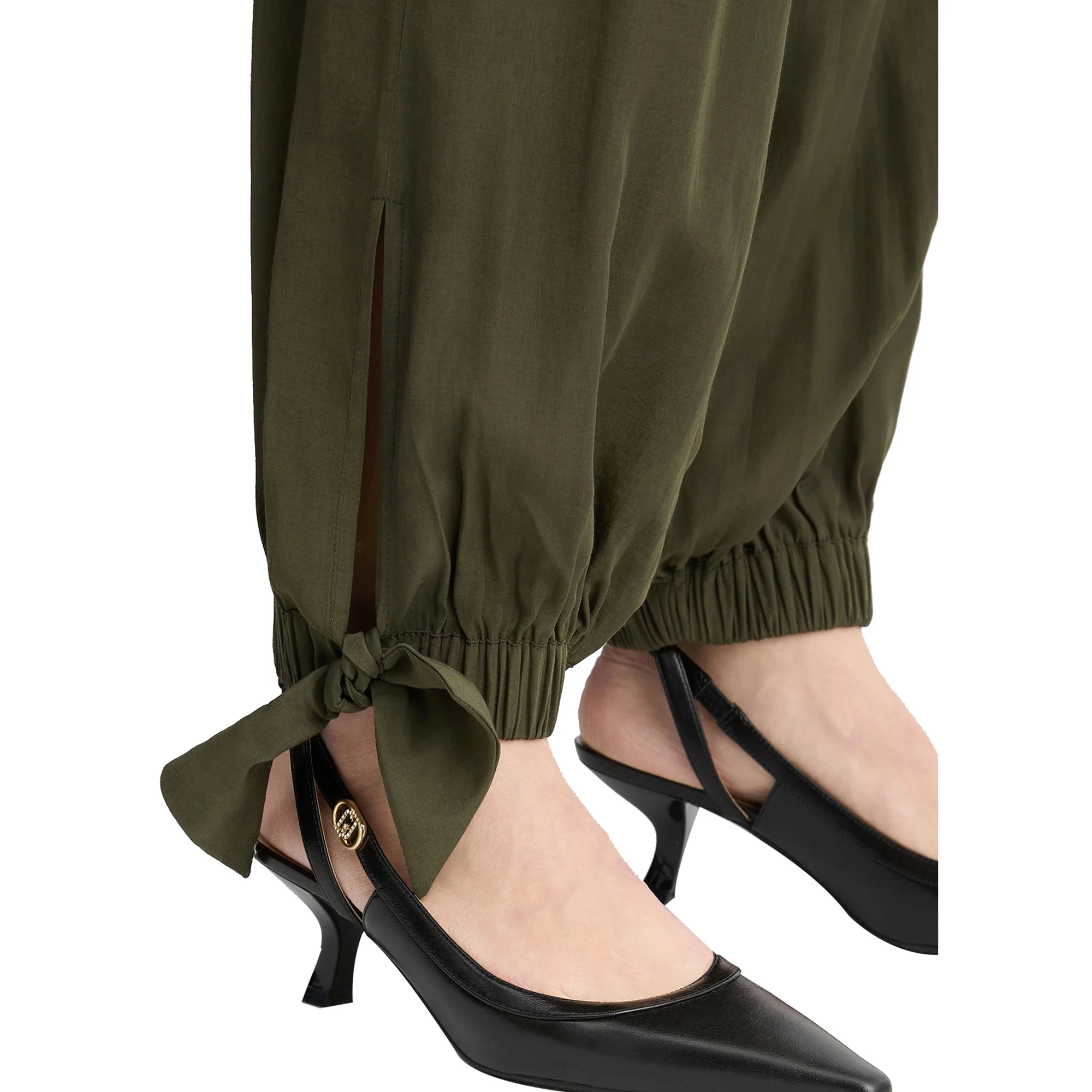 Pantaloni Cargo Donna con fiocchi alle caviglie - Image 4