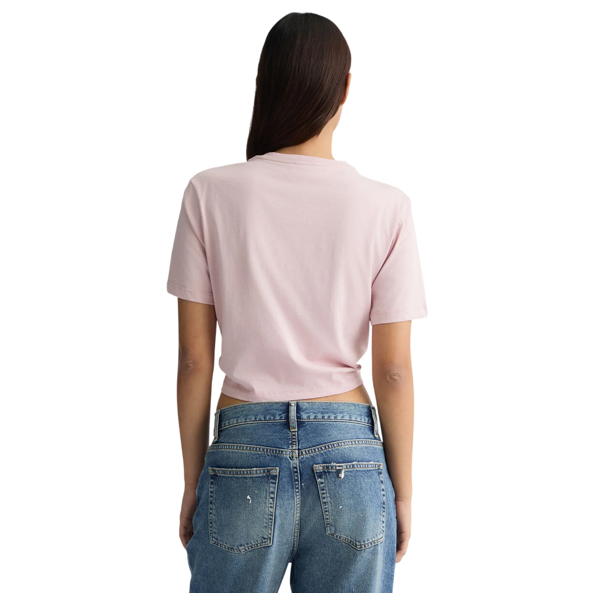 T-shirt Donna con motivo logo davanti - Image 3