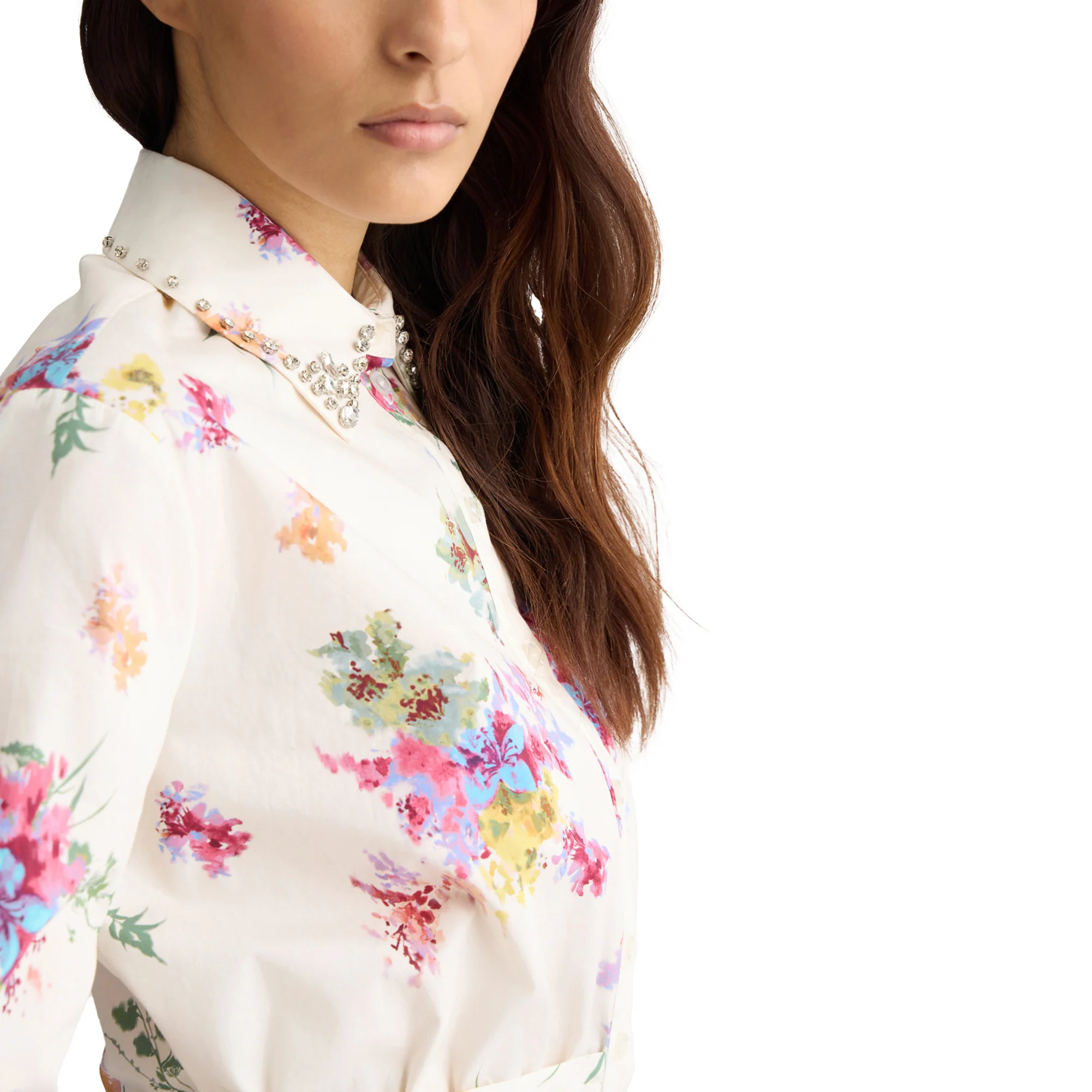 Camicia Donna cropped floreale - Image 4