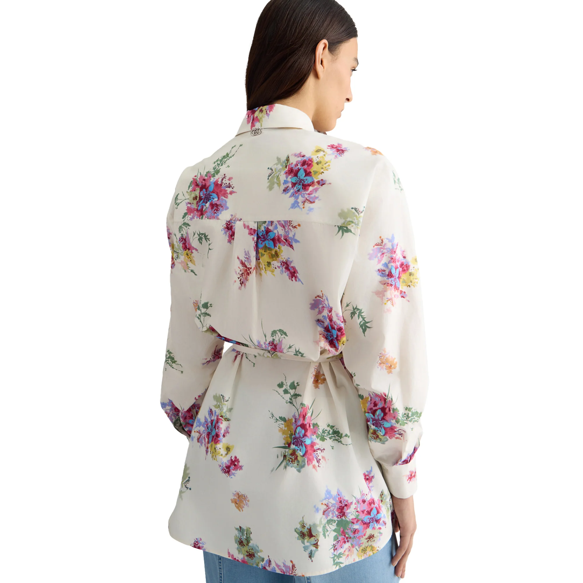 Camicia lunga Donna con stampa floreale - Image 3