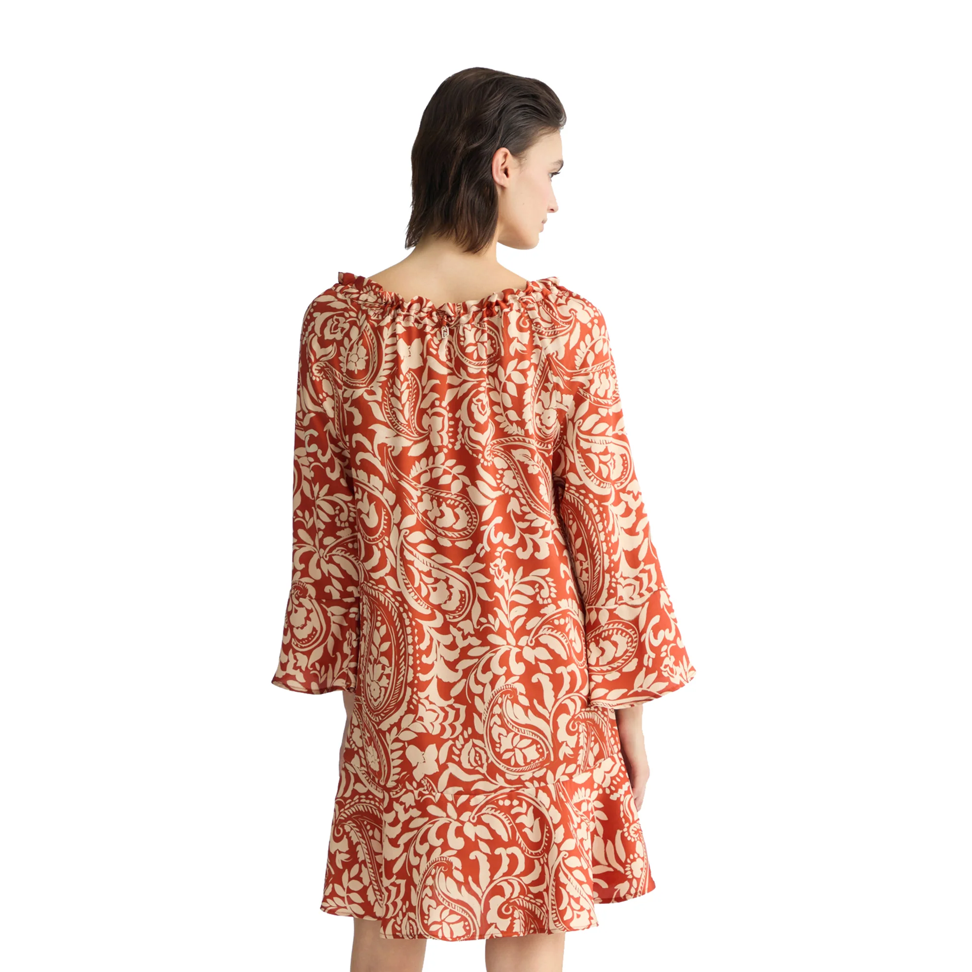 Abito corto Donna in twill stampato - Image 3