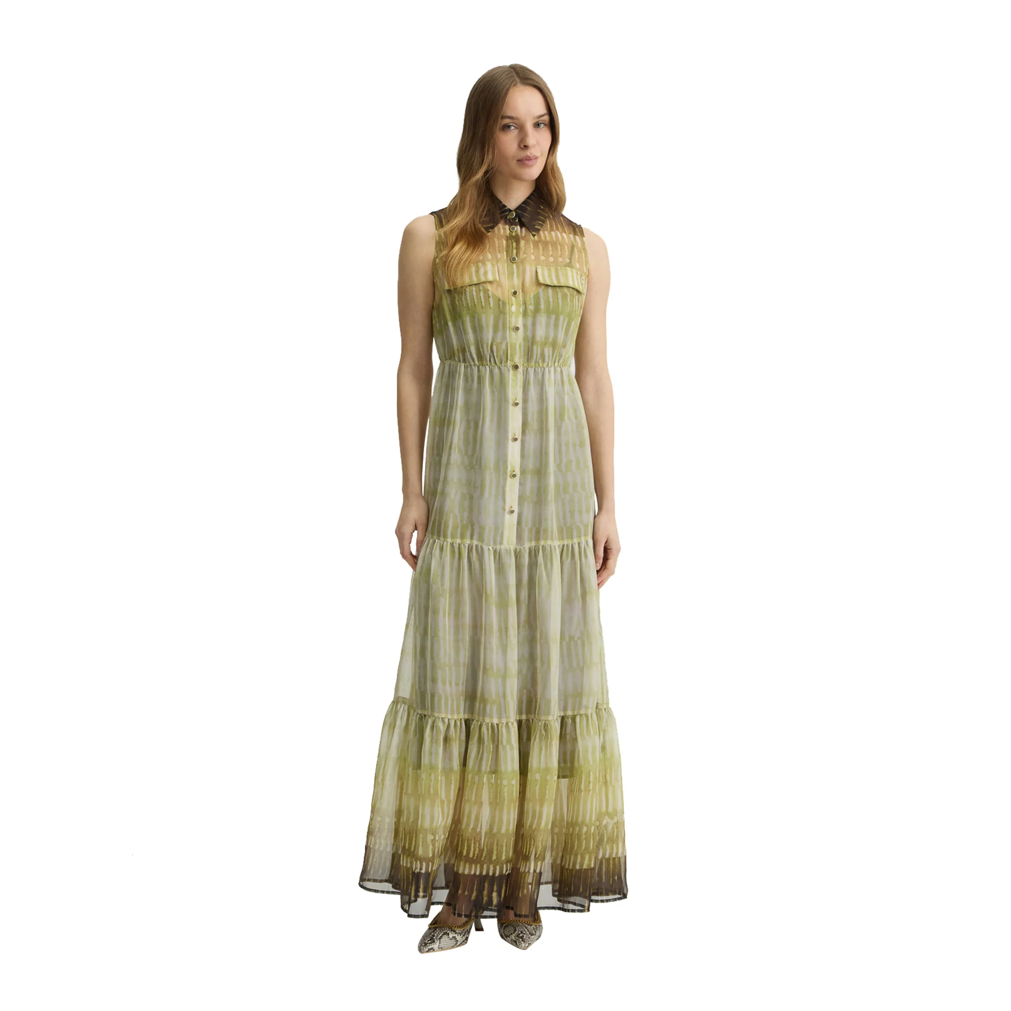 Abito Donna chemisier in chiffon stampato - Image 2