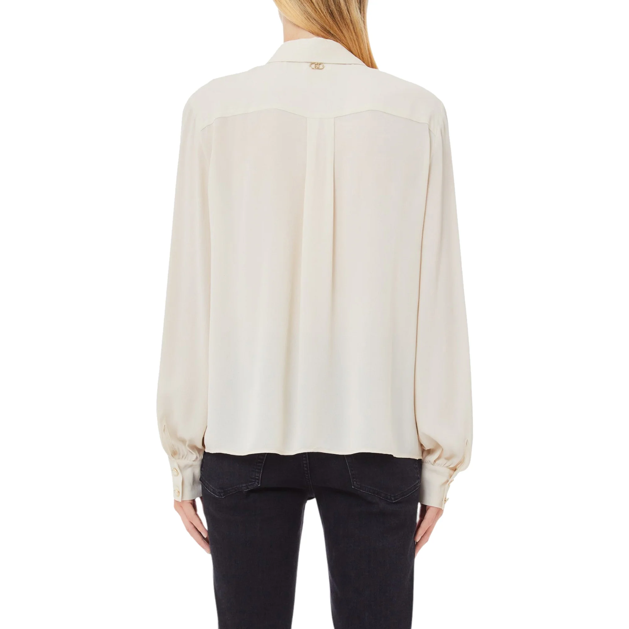 Camicia Donna in crêpe de chine Bianco - Image 2