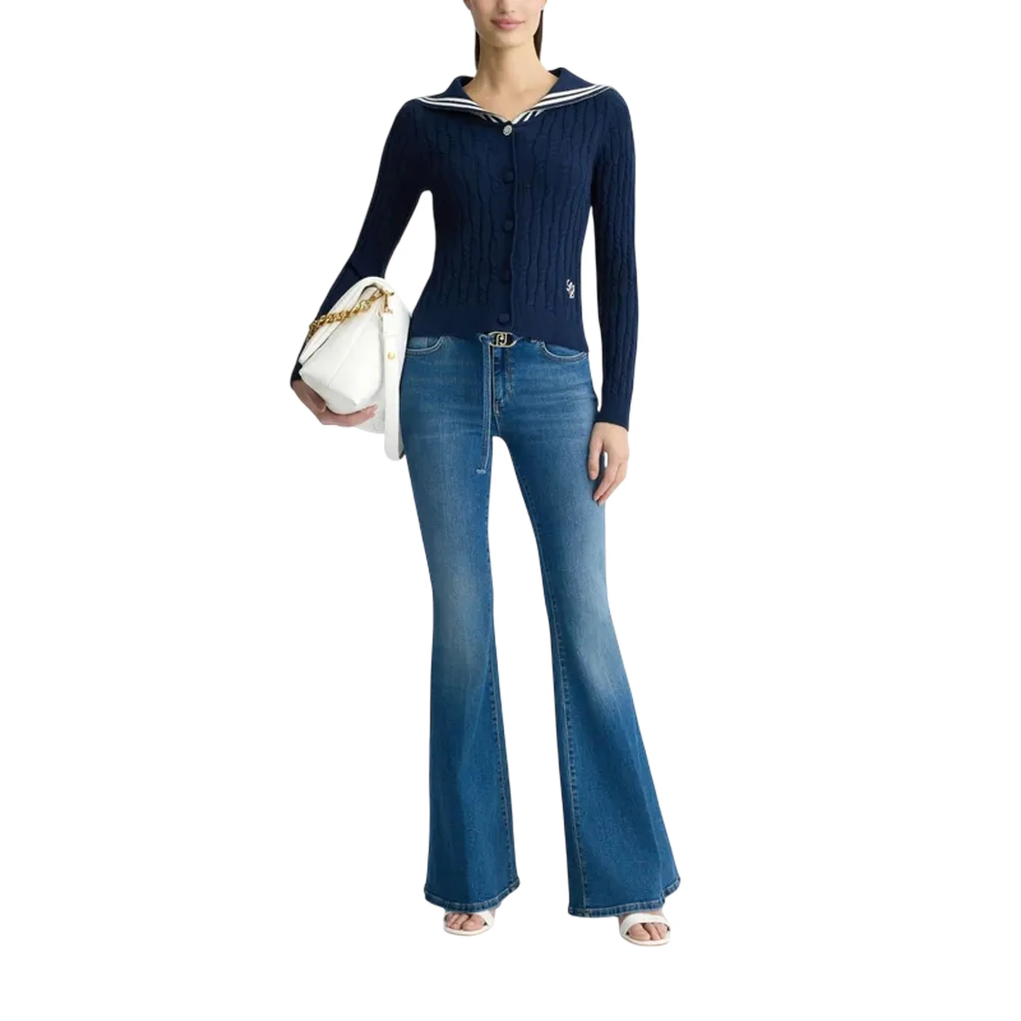 Cardigan Donna con colletto alla marinara - Image 4