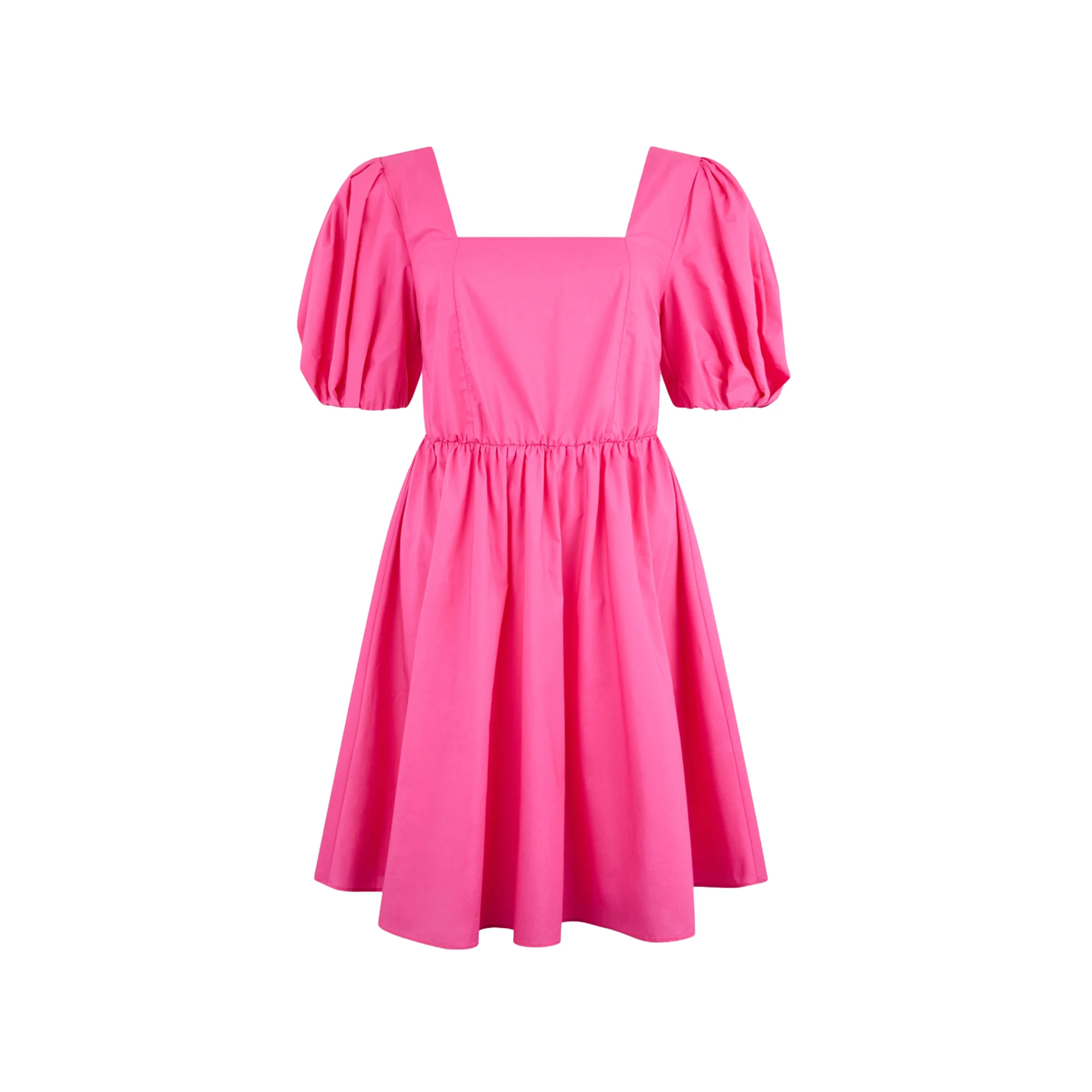 Abito corto Donna in popeline Rosa