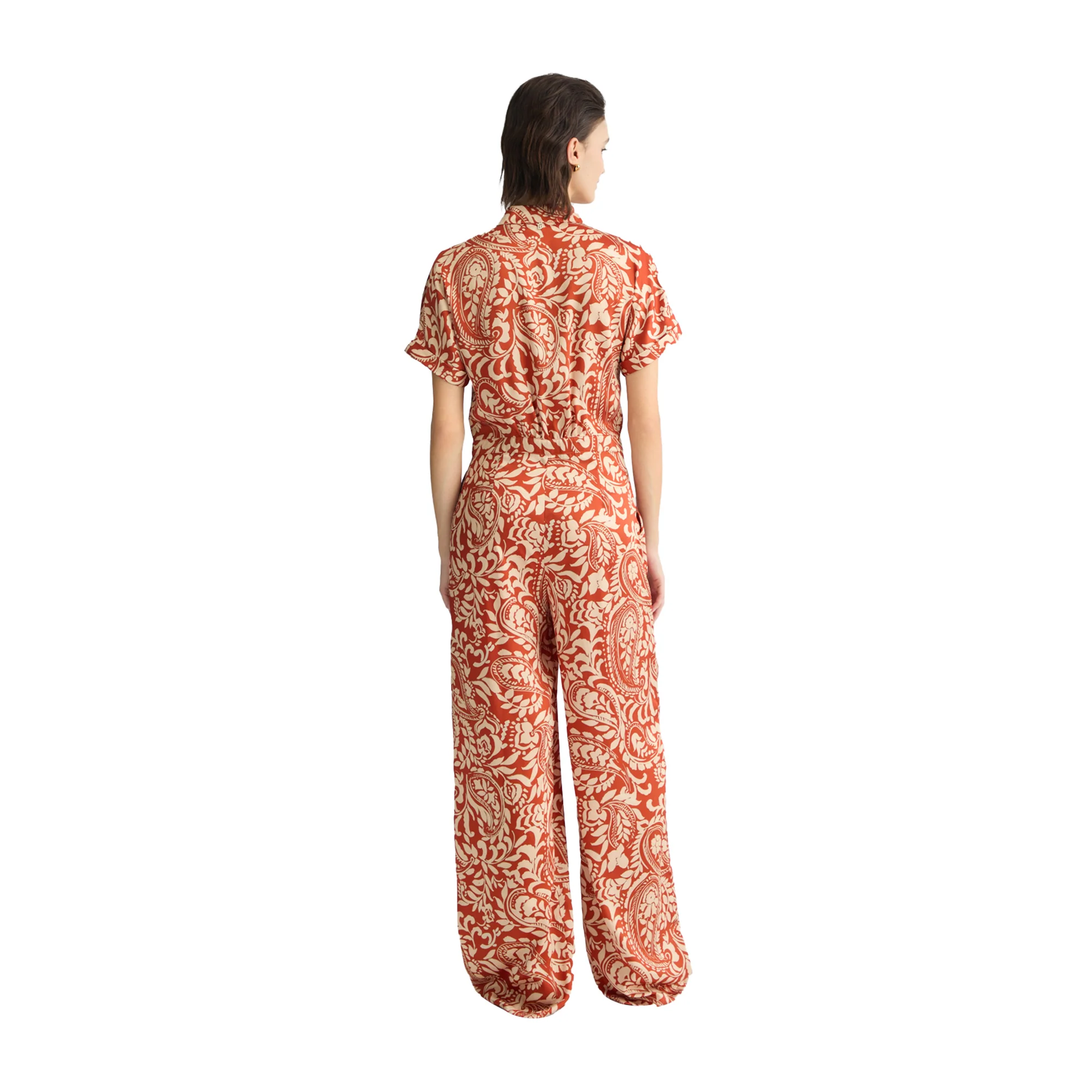 Tuta Donna intera in twill stampato - Image 3