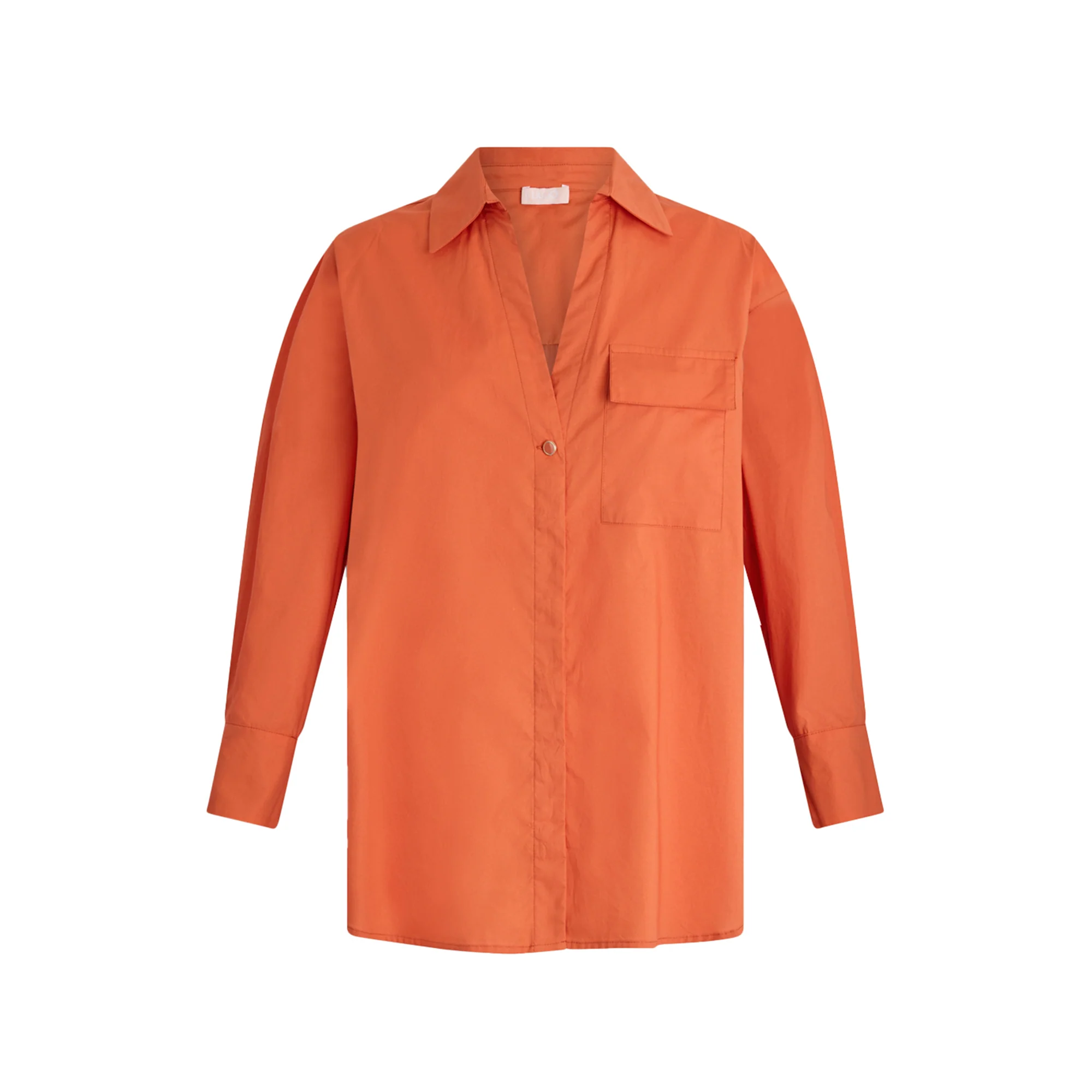 Camicia Donna in popeline di cotone Arancione