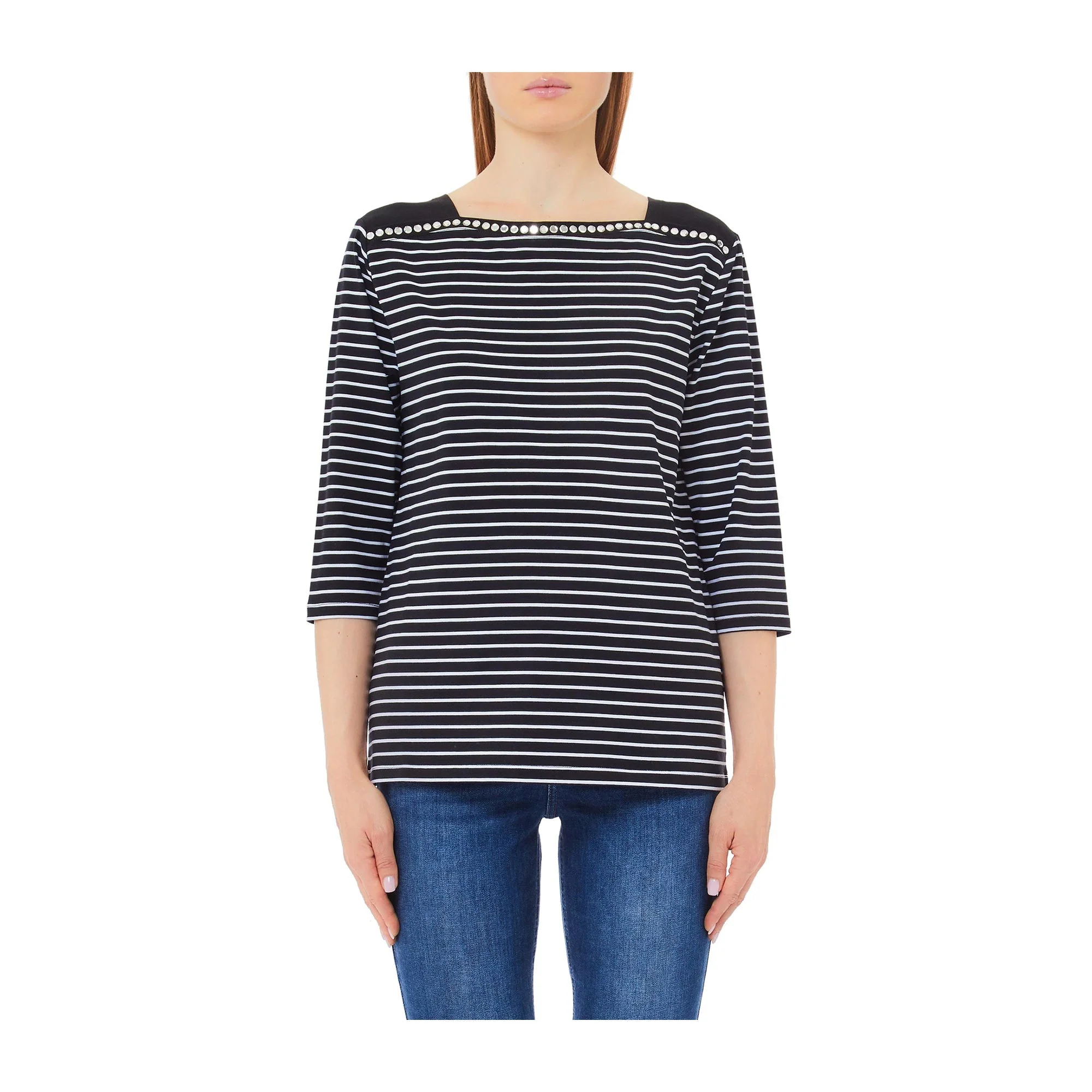T-shirt Donna con maniche a tre quarti