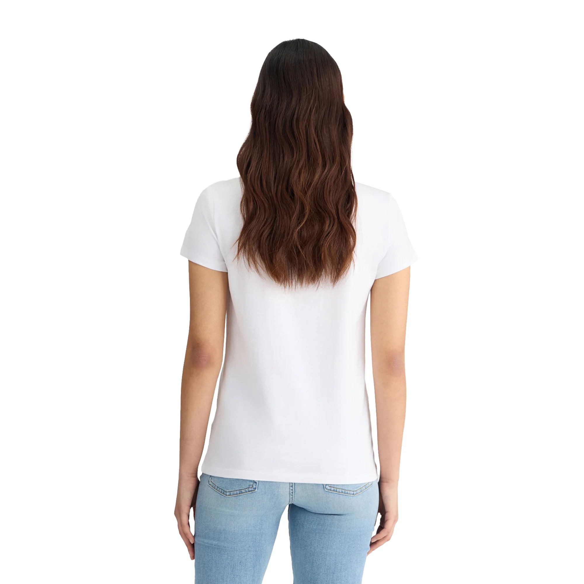 T-shirt Donna Bianca con cuore animalier - Image 3