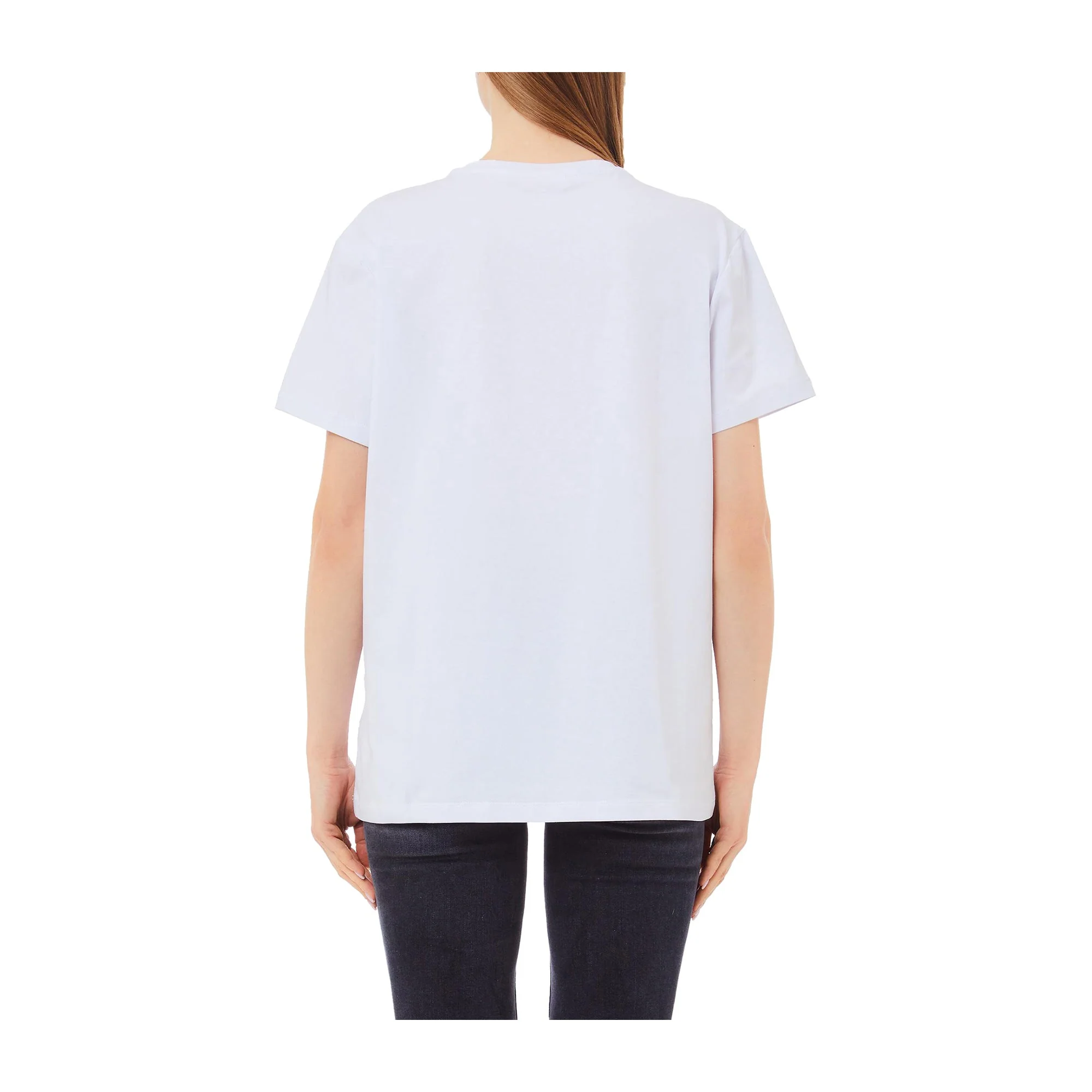T-shirt Bianca da Donna con stampa e strass - Image 2