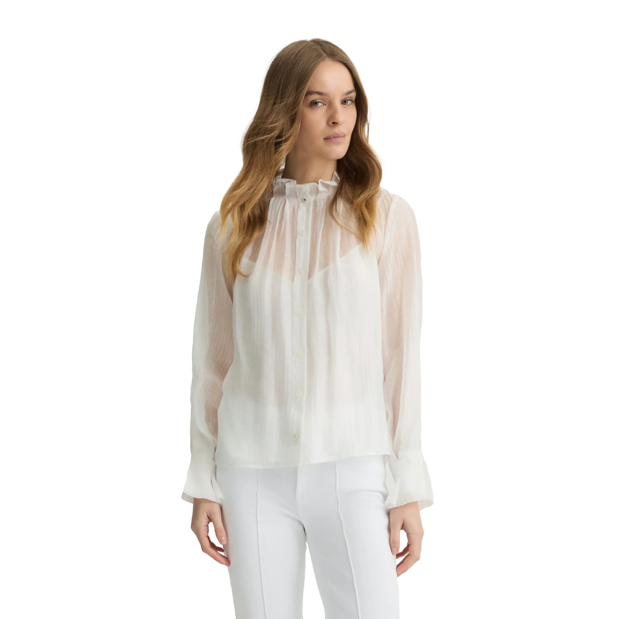 Blusa Donna con sottoveste Bianco - Image 2