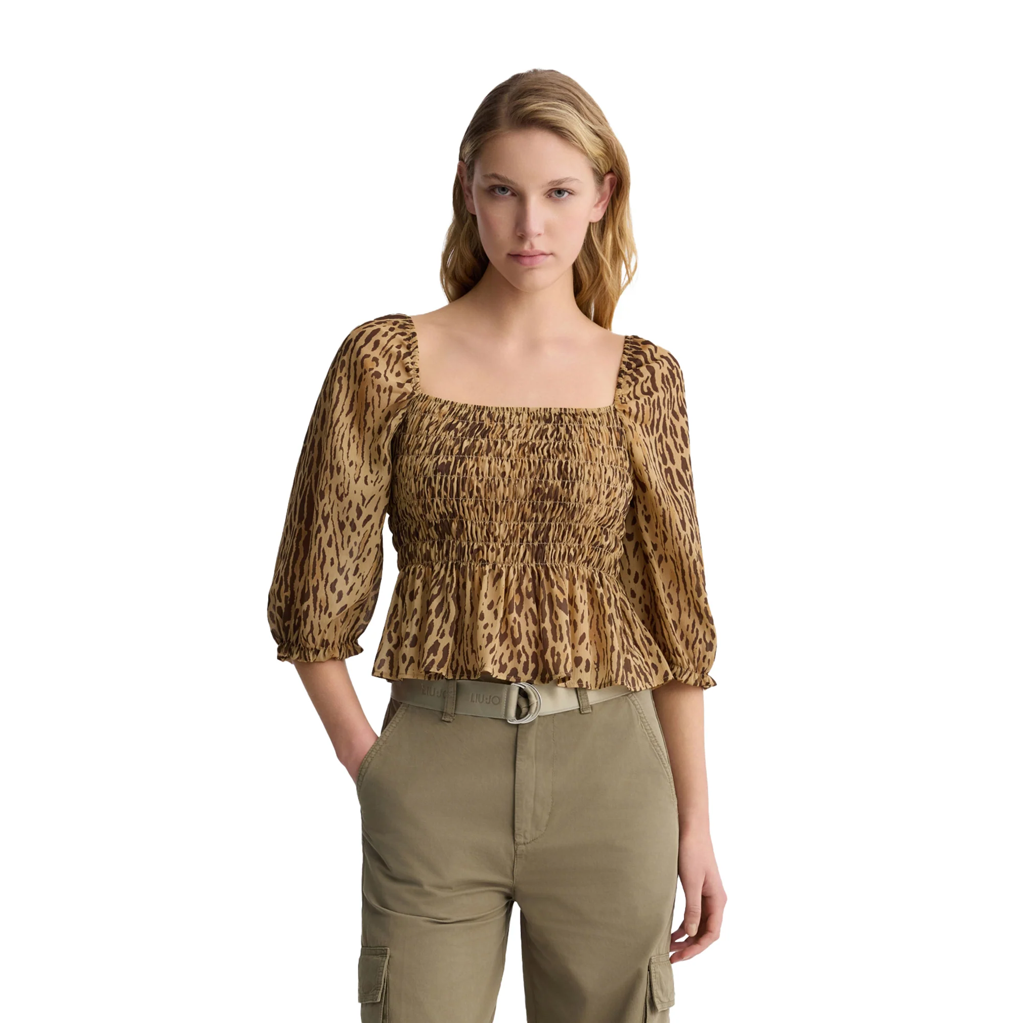 Top Donna con stampa animalier all over - Image 2