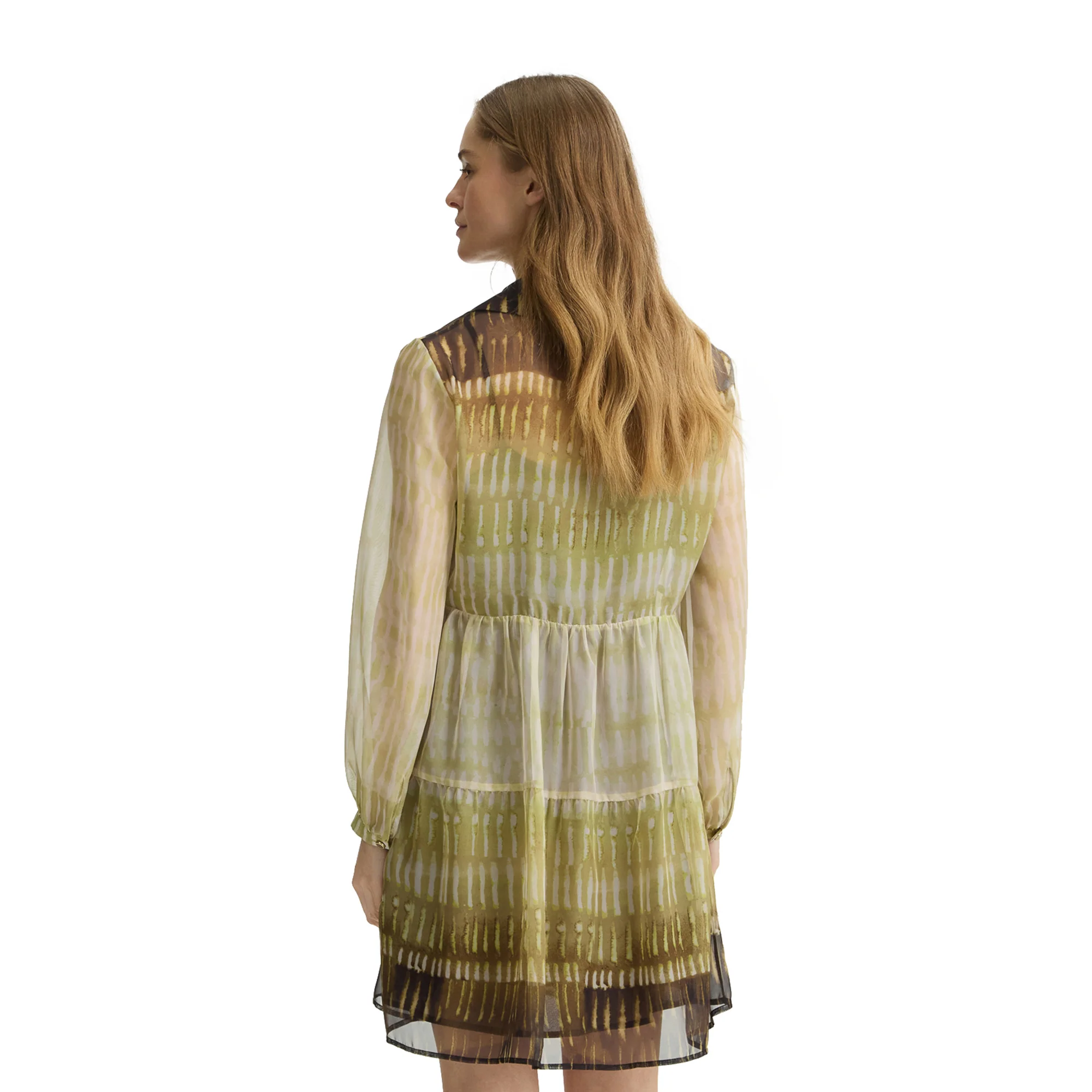 Abito corto Donna in chiffon stampato - Image 3