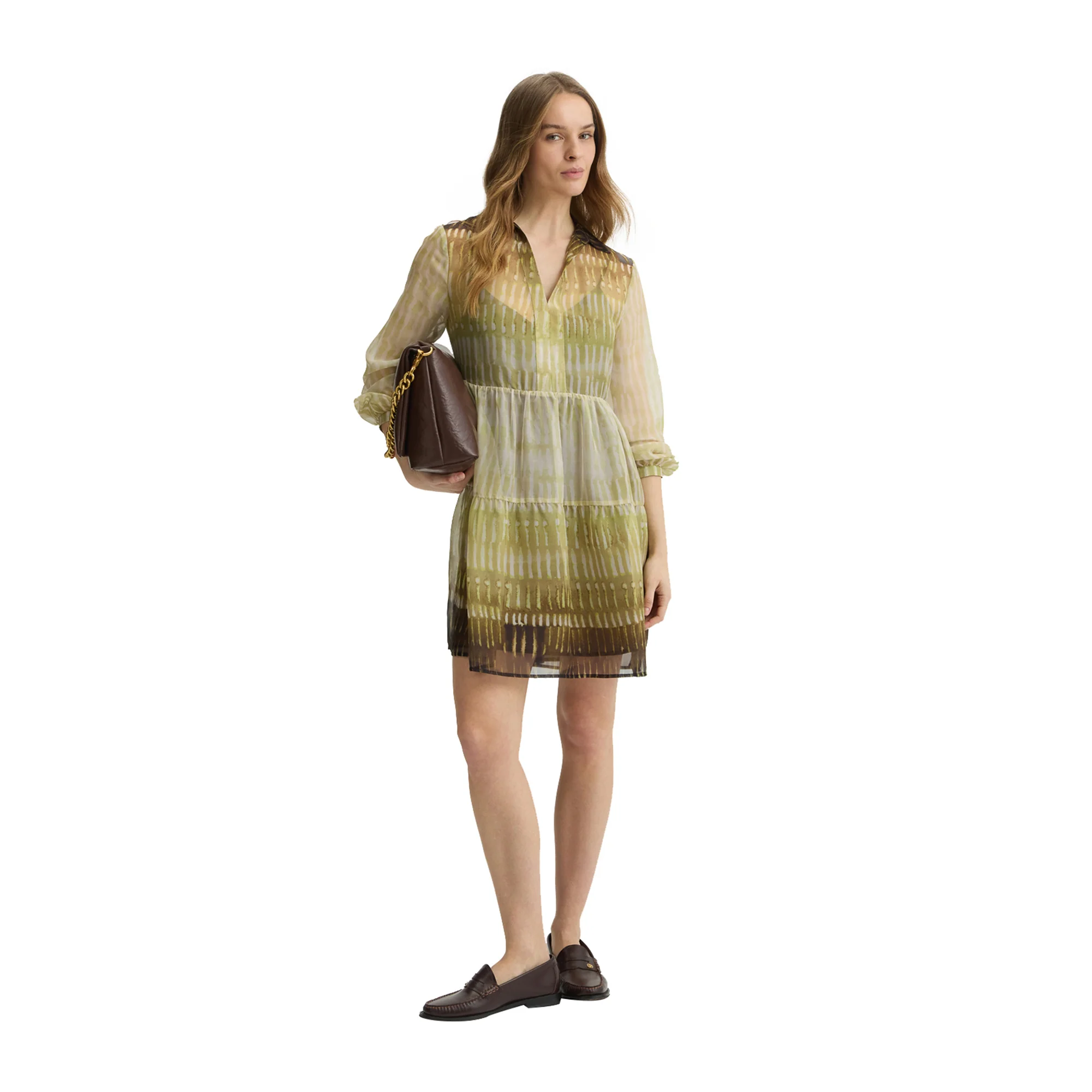 Abito corto Donna in chiffon stampato - Image 4