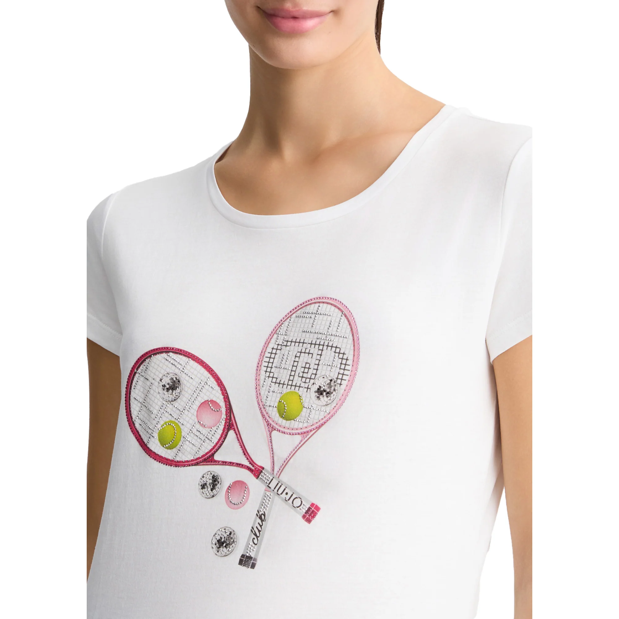 T-shirt Donna con stampa grafica frontale - Image 4