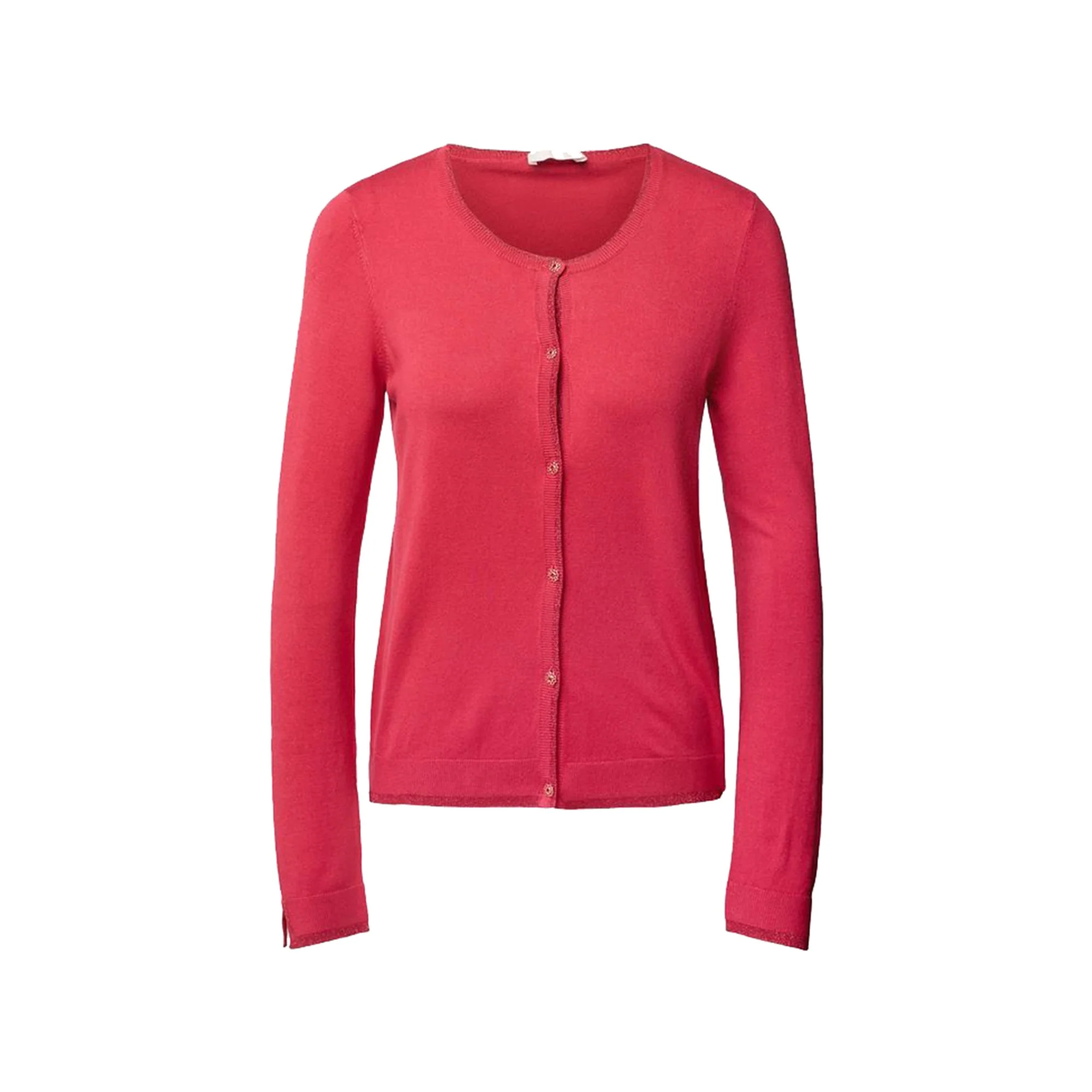 Cardigan Donna girocollo dettagli lurex