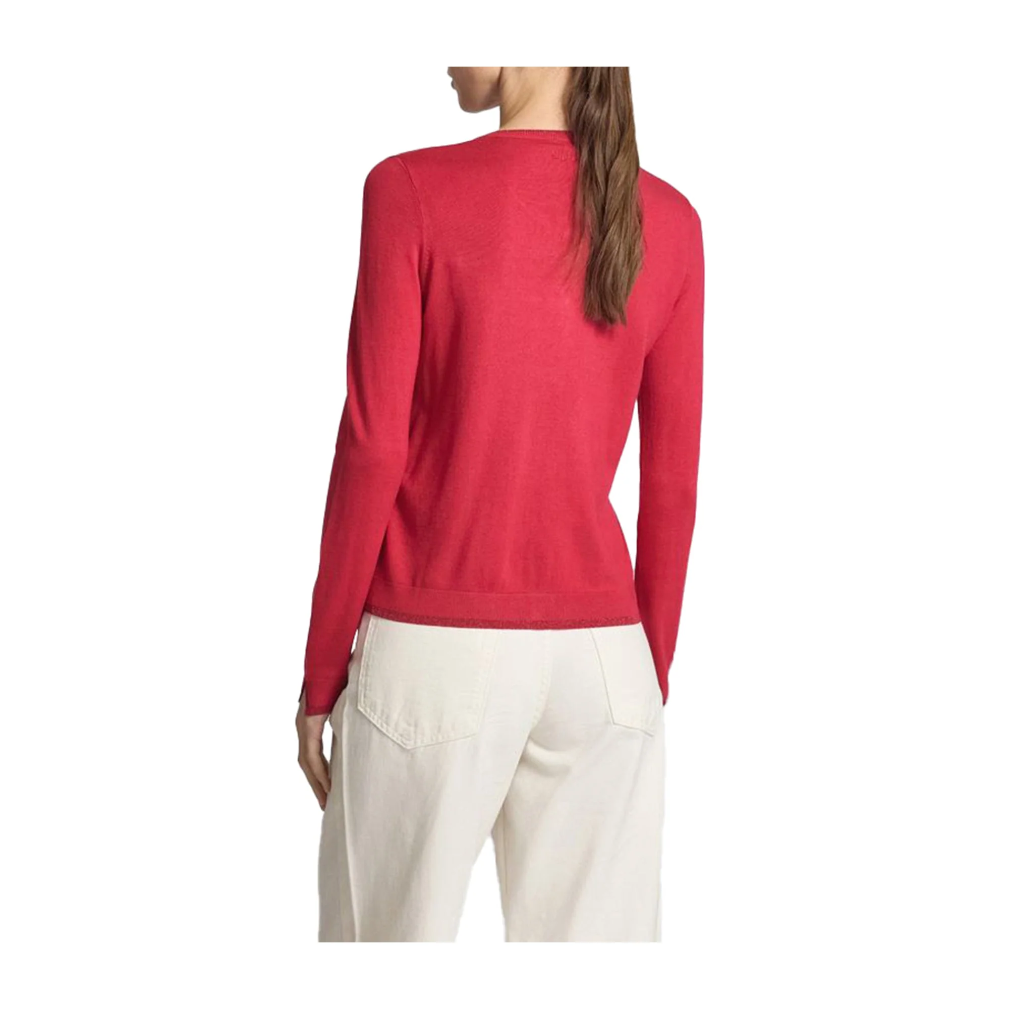 Cardigan Donna girocollo dettagli lurex - Image 3