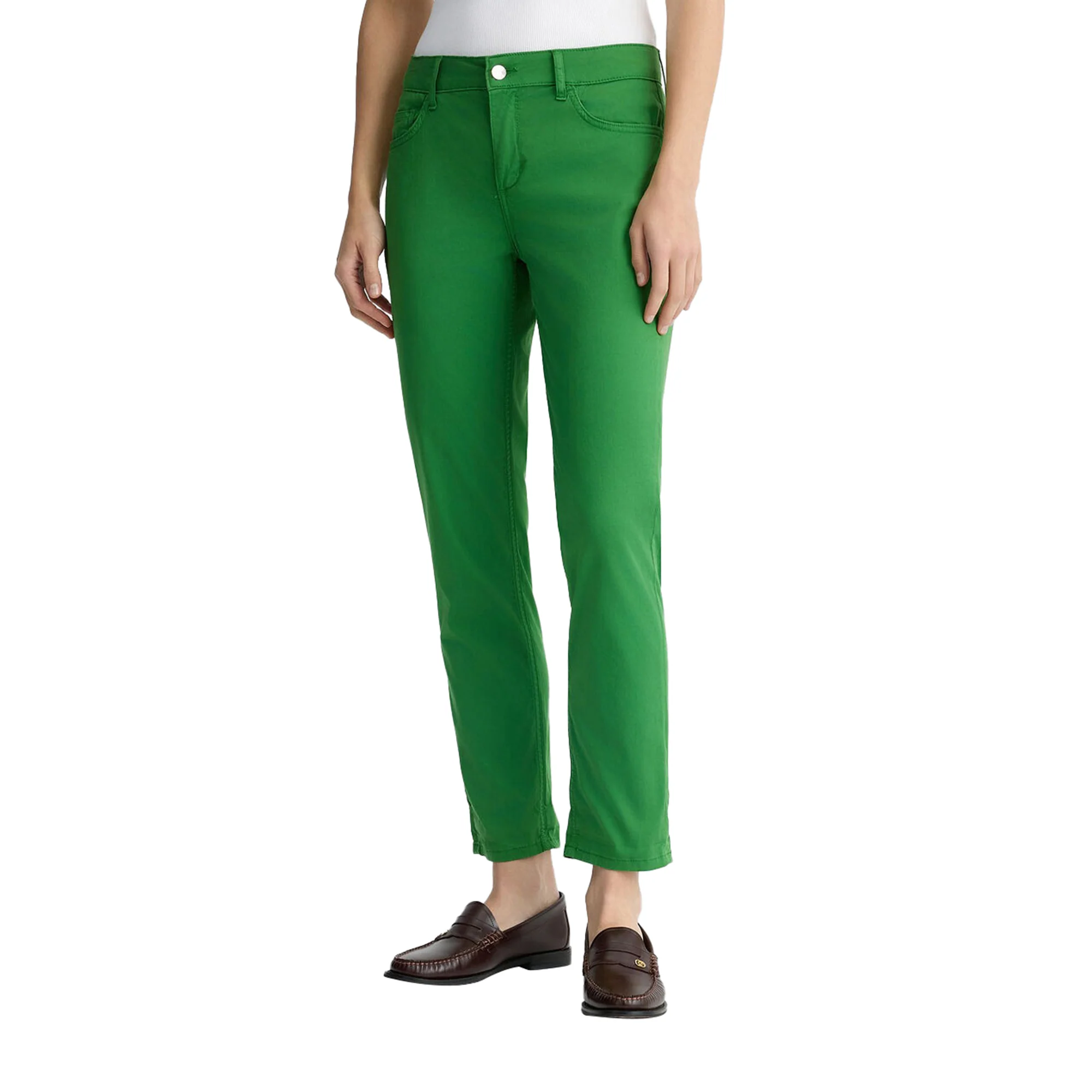 Pantaloni donna skinny cropped Verde - Image 2