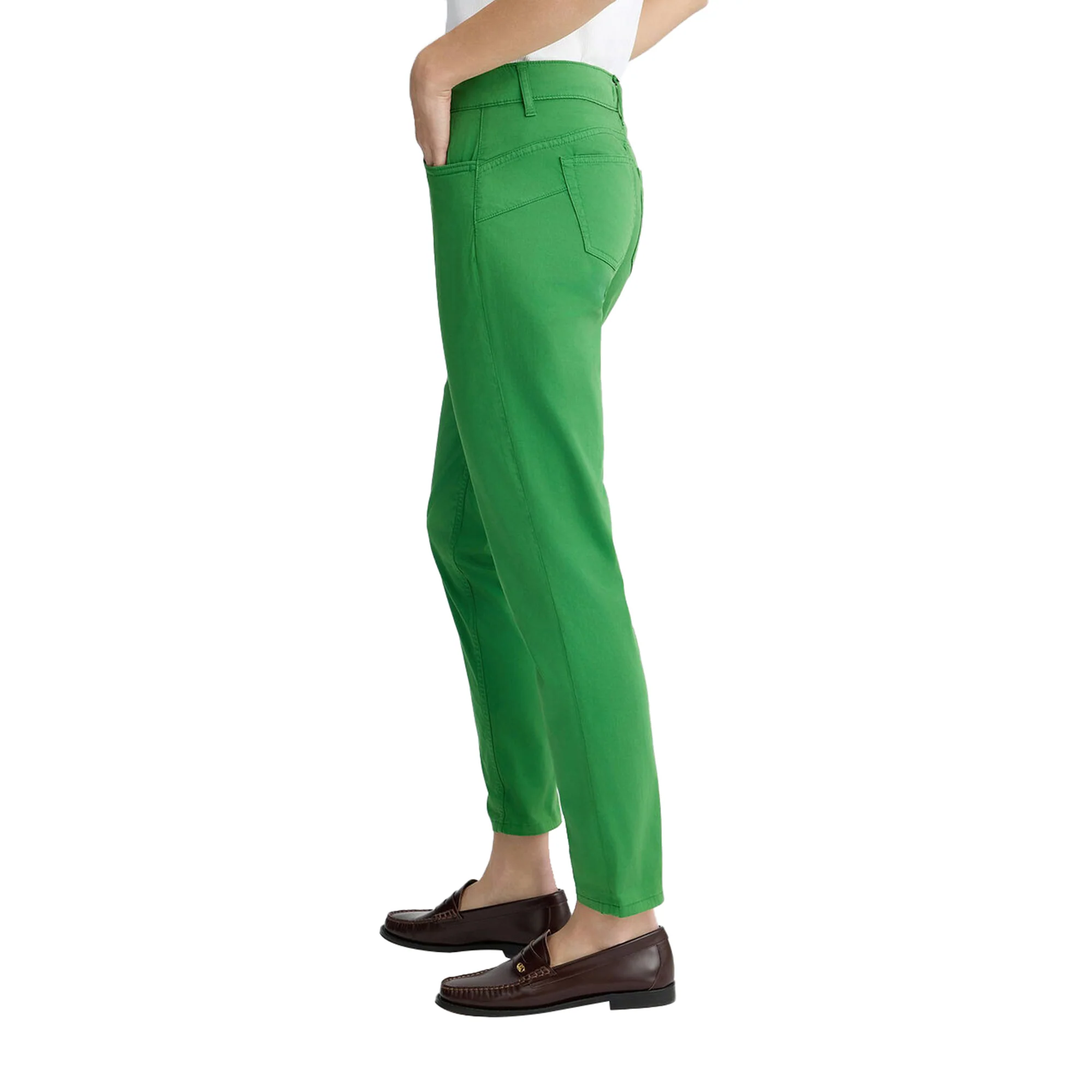 Pantaloni donna skinny cropped Verde - Image 3
