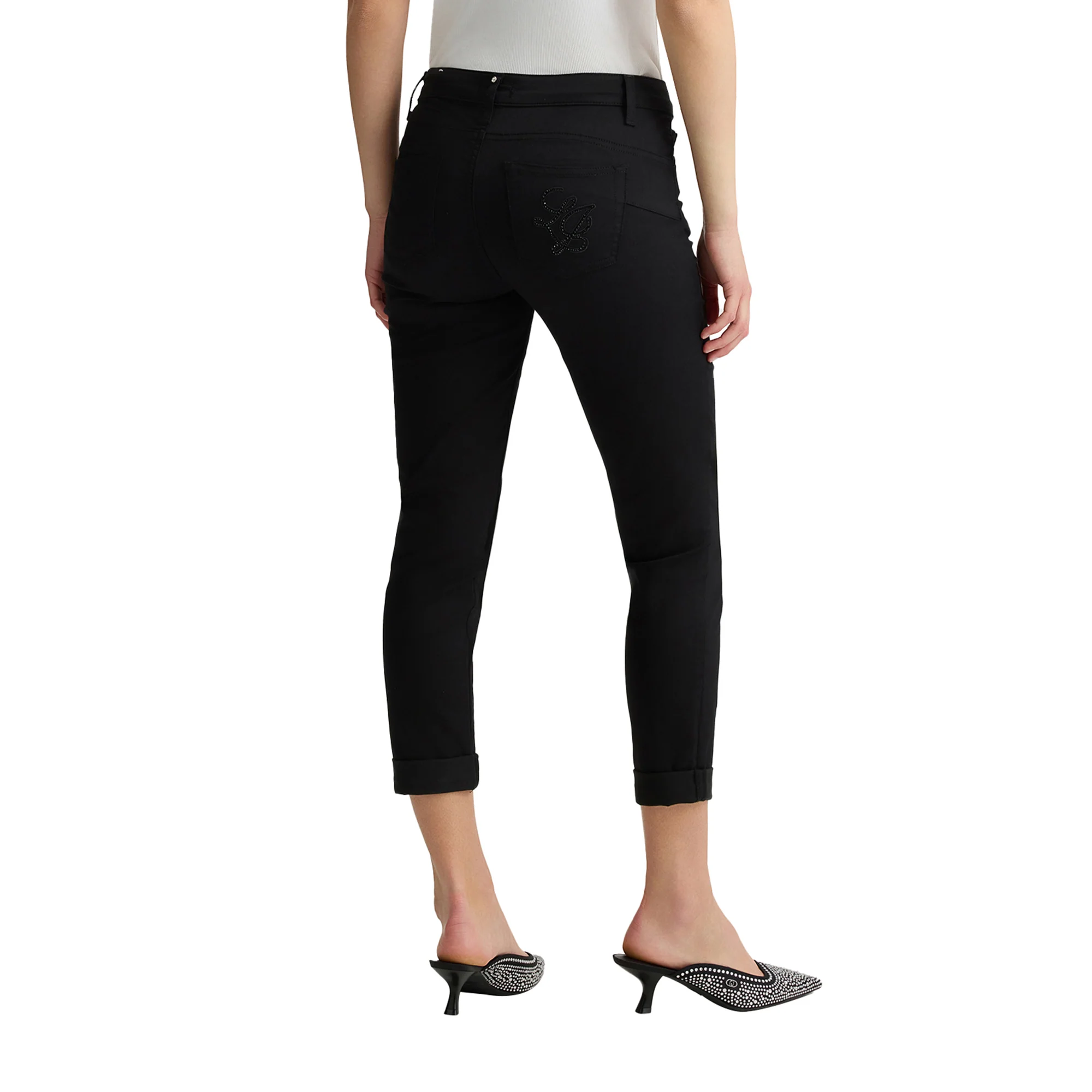Pantaloni Donna skinny bottom up Nero - Image 2