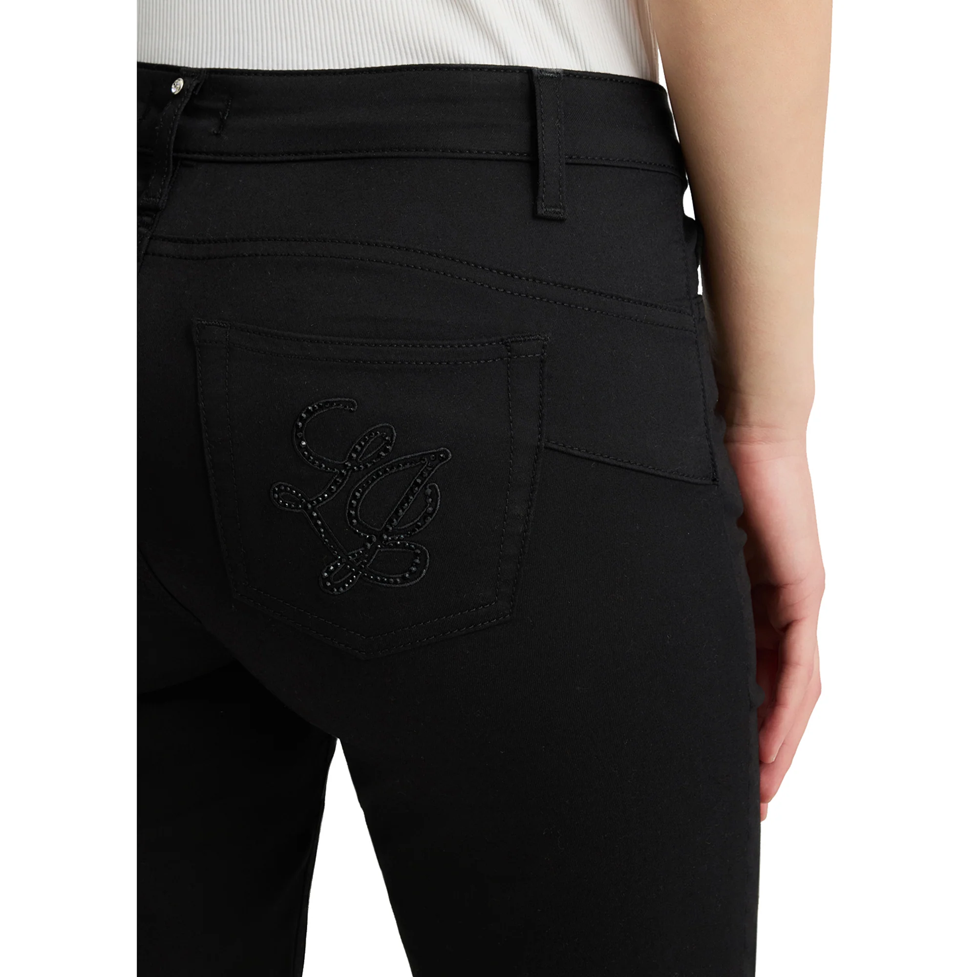 Pantaloni Donna skinny bottom up Nero - Image 3