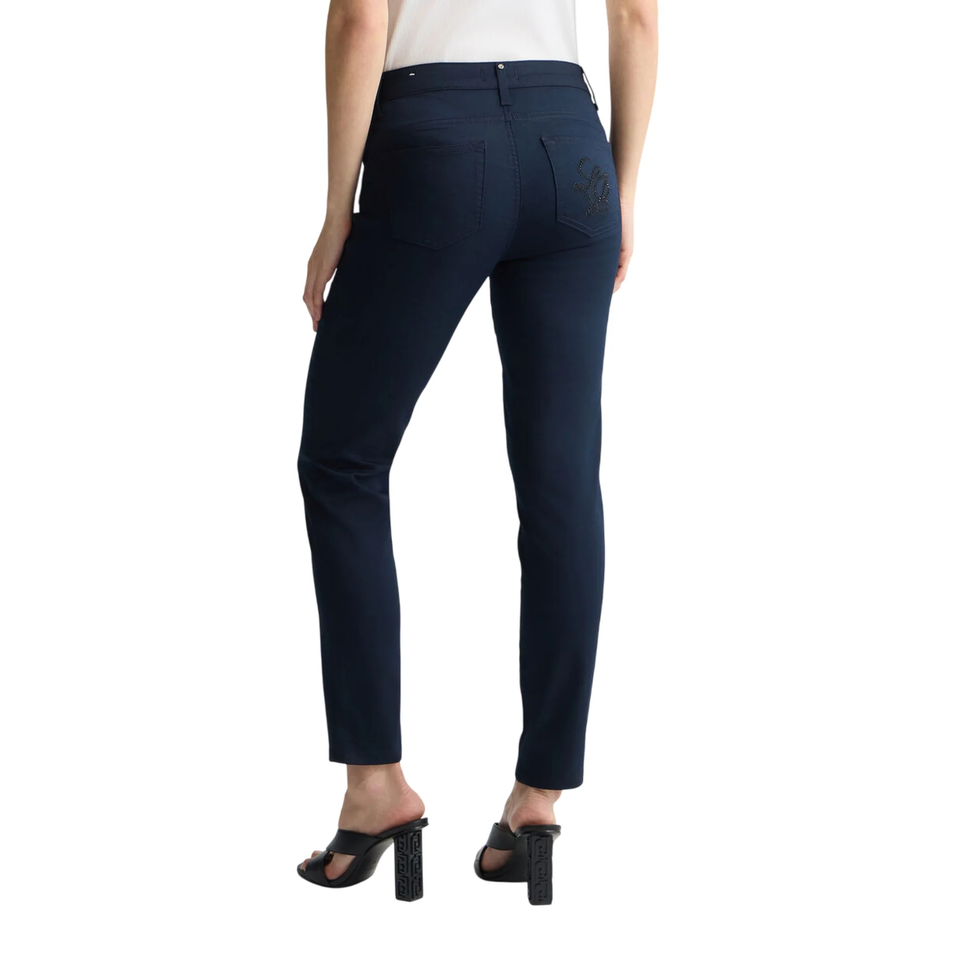 Pantaloni Donna skinny bottom up Navy - Image 3