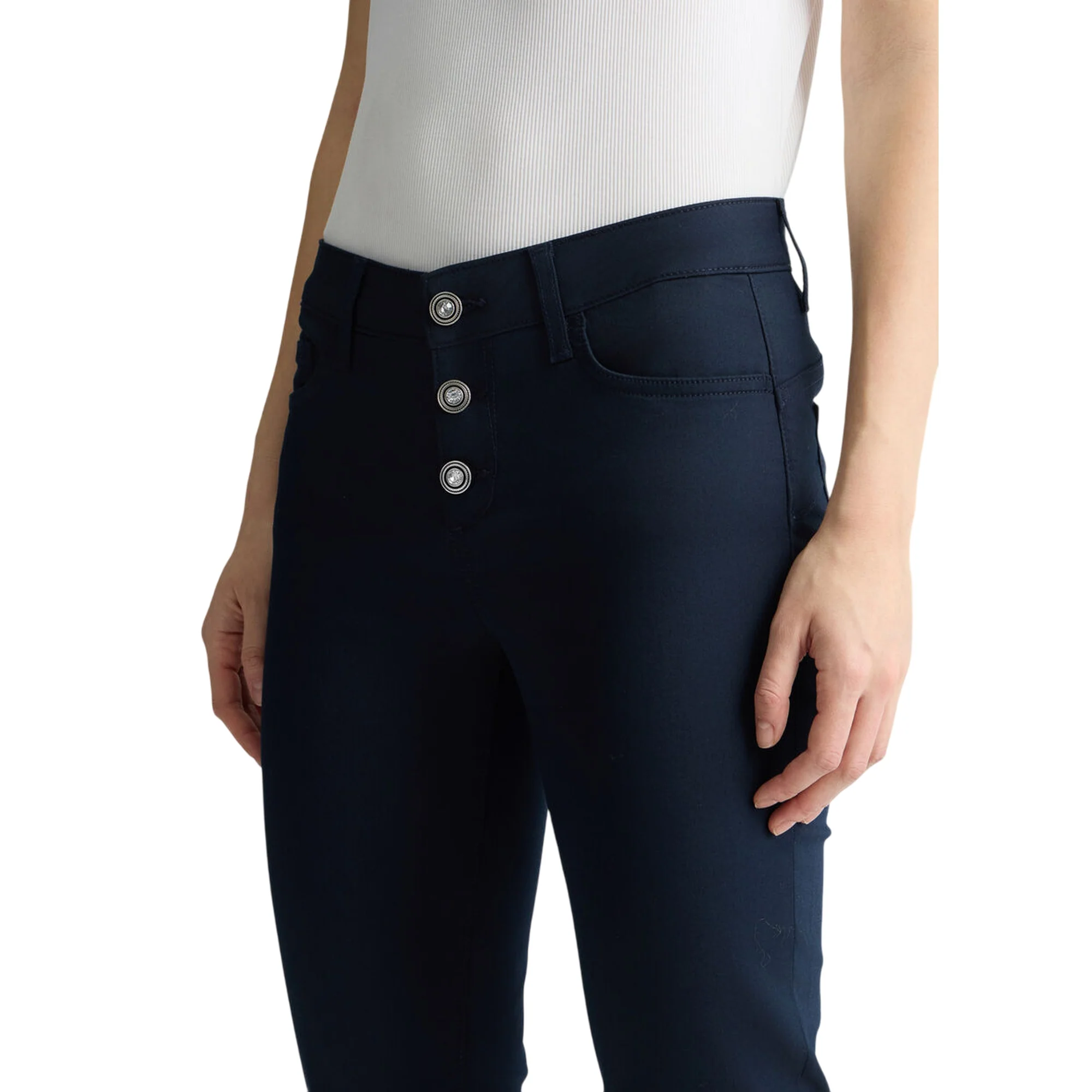 Pantaloni Donna skinny bottom up Navy - Image 4