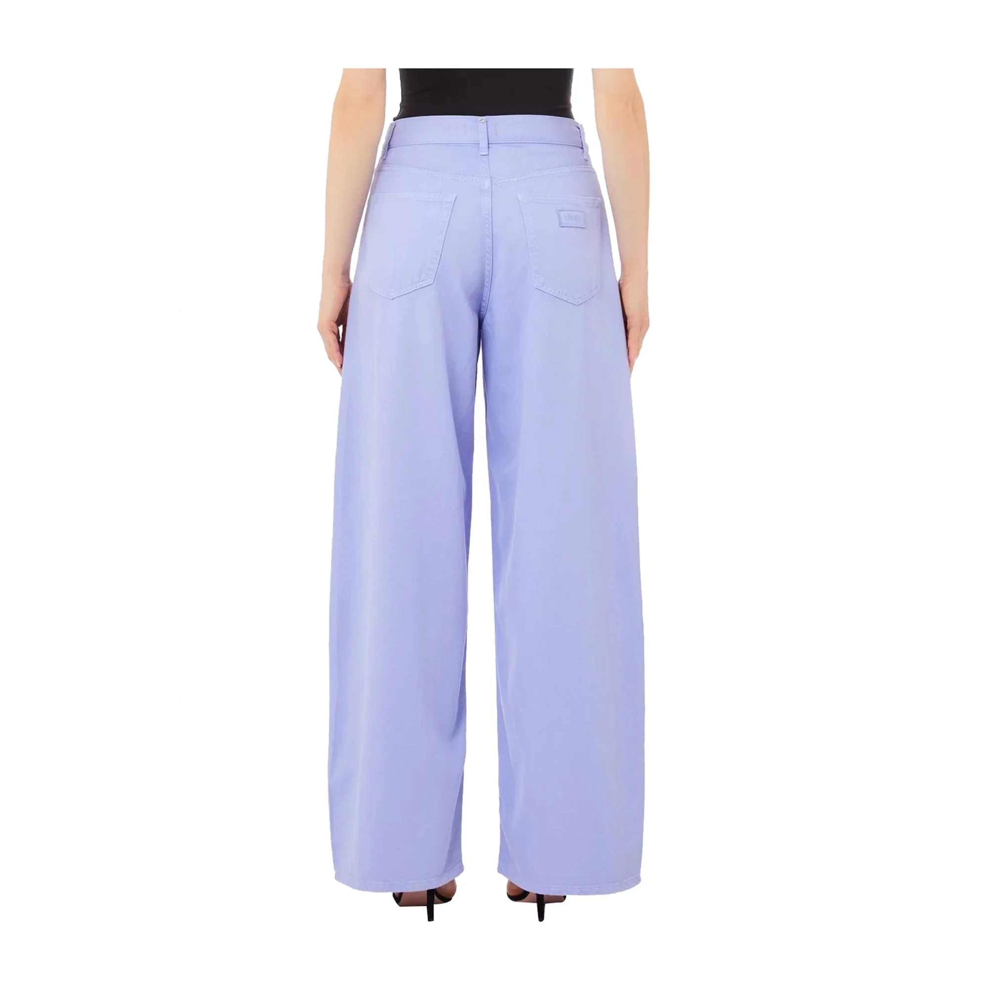 Pantalone Donna Flare Tencel Lilla - Image 2