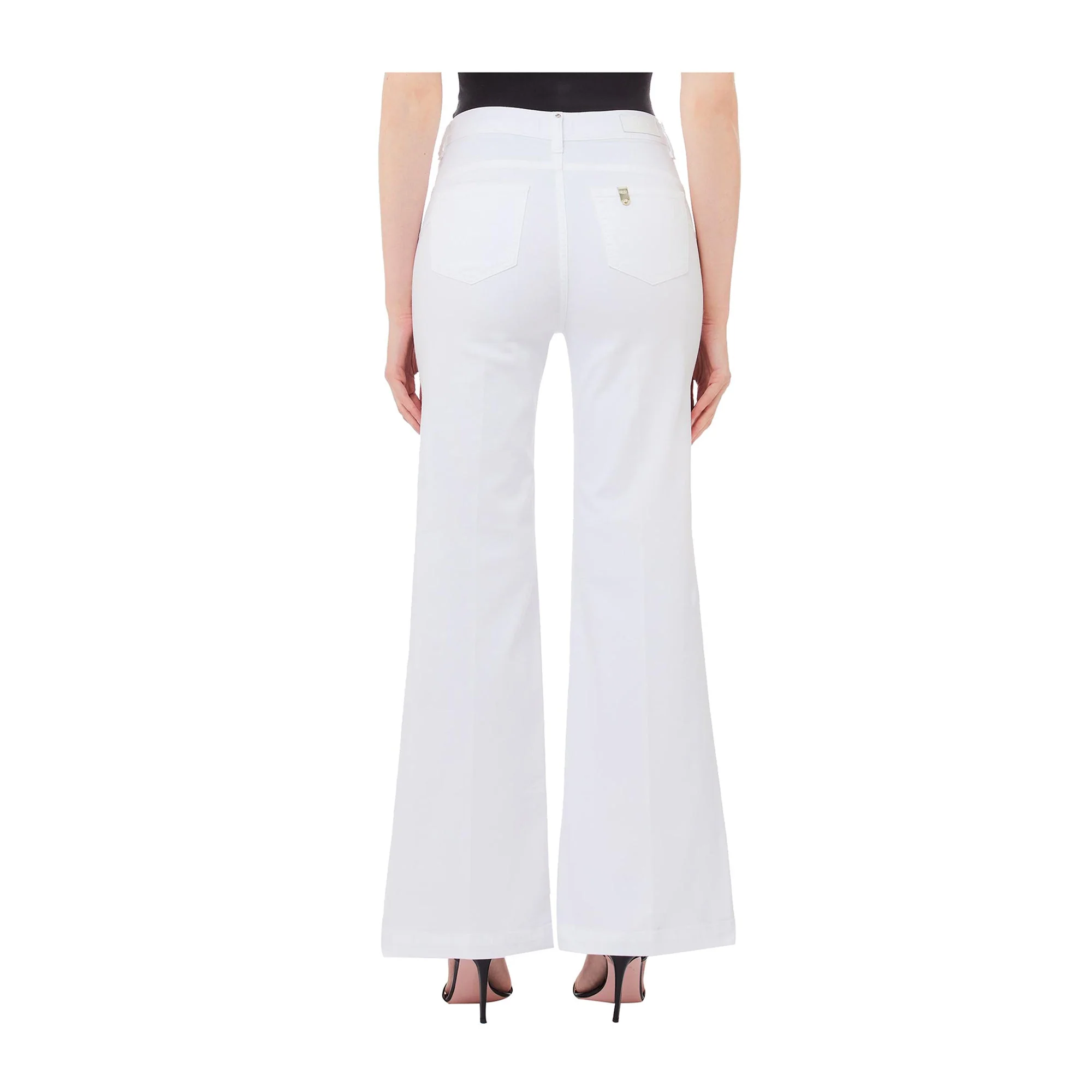 Pantalone Donna Bianco ampio con bottoni - Image 2