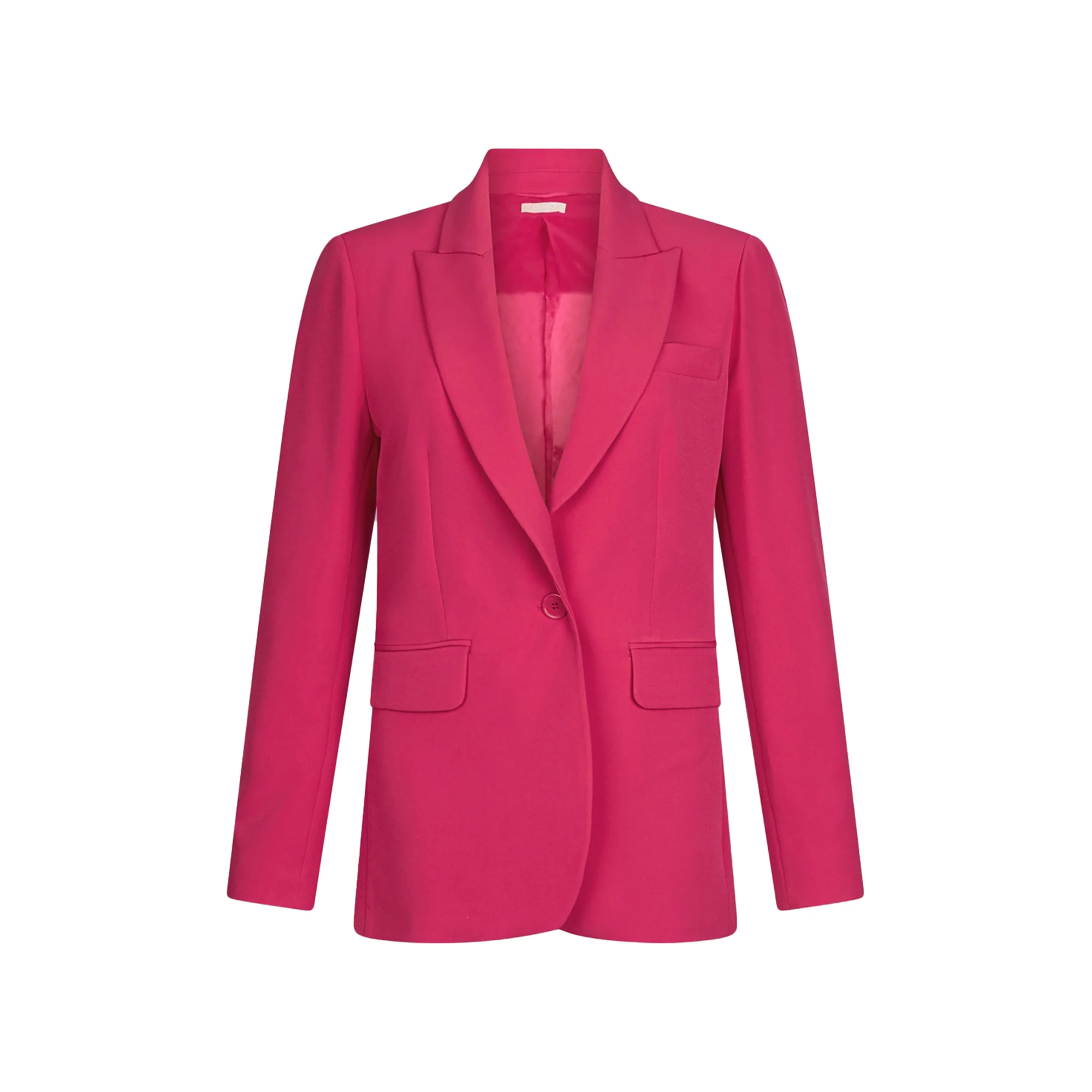 Blazer donna in twill stretch fucsia