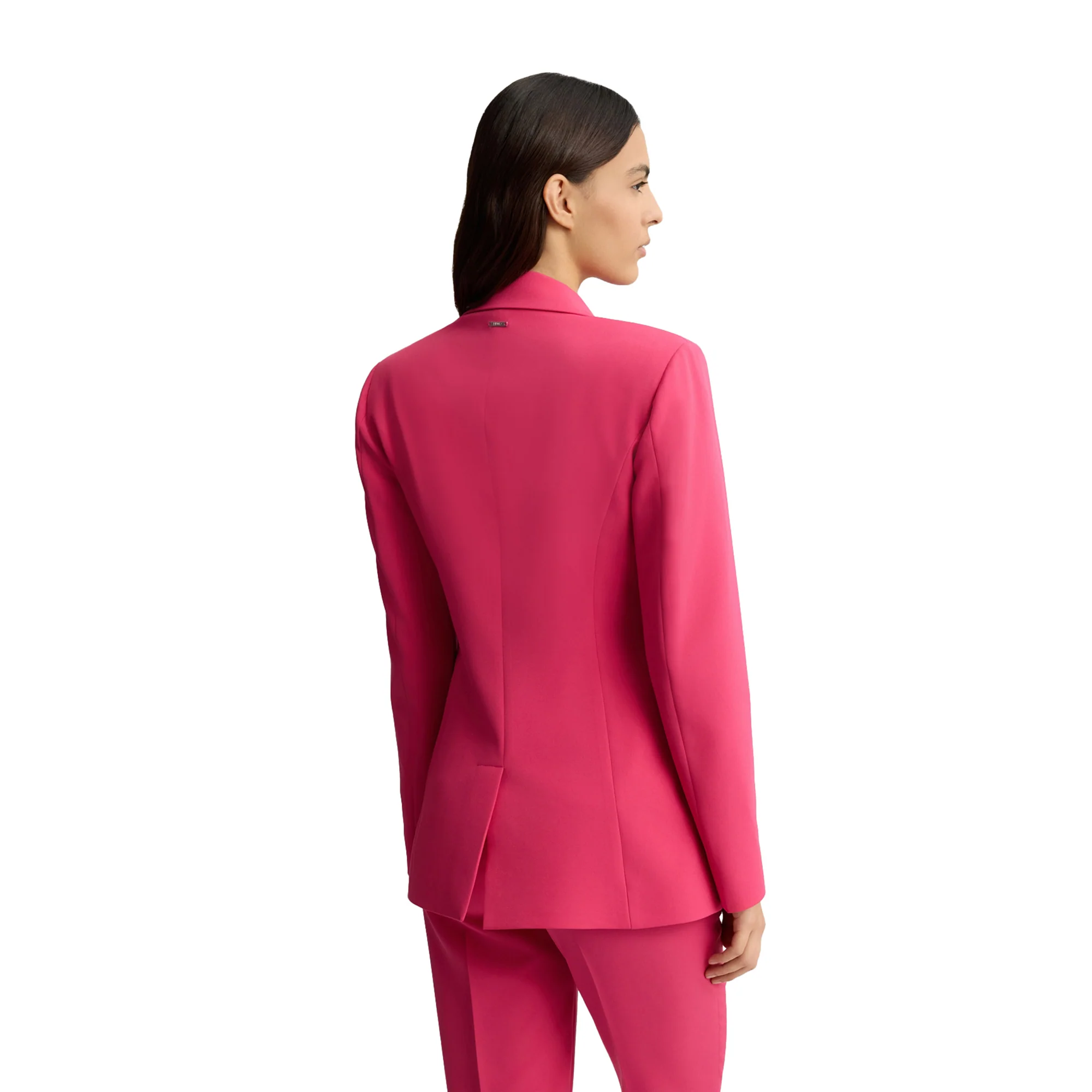 Blazer donna in twill stretch fucsia - Image 3
