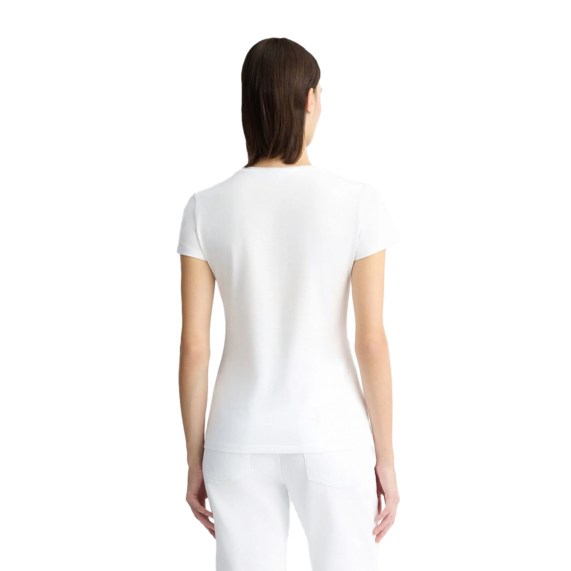 T-shirt Donna in cotone con stampa frontale - Image 3