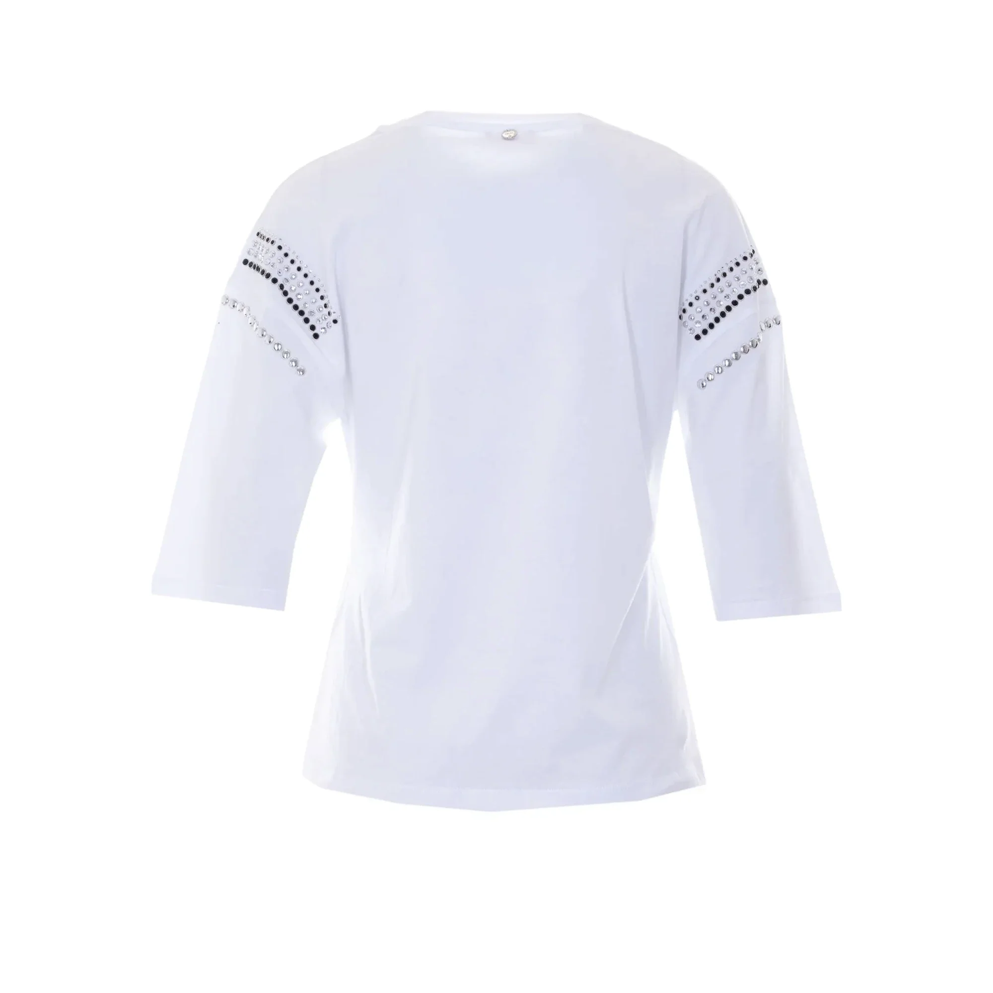 T-shirt Donna con applicazioni sulle maniche - Image 2