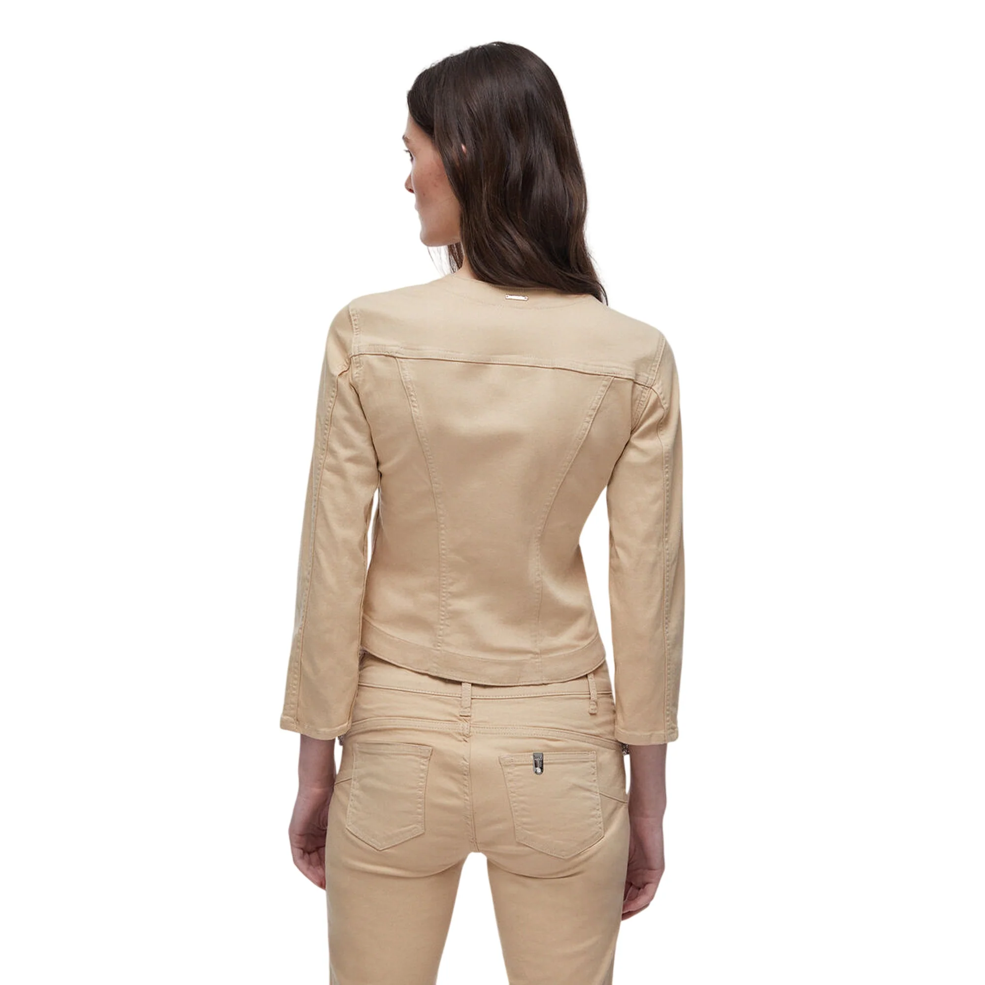 Giacca Kate crema con applicazioni gioiello - Image 3