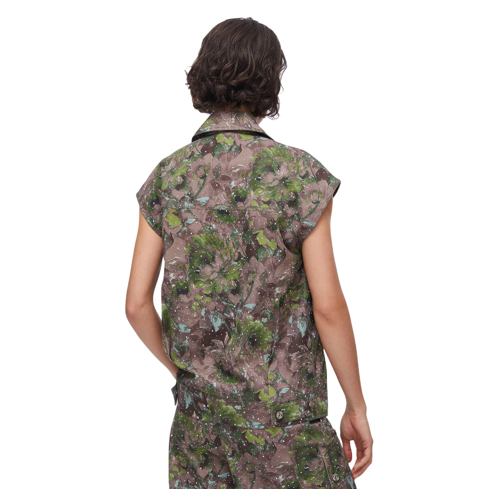 Gilet con stampa all-over floreale - Image 3