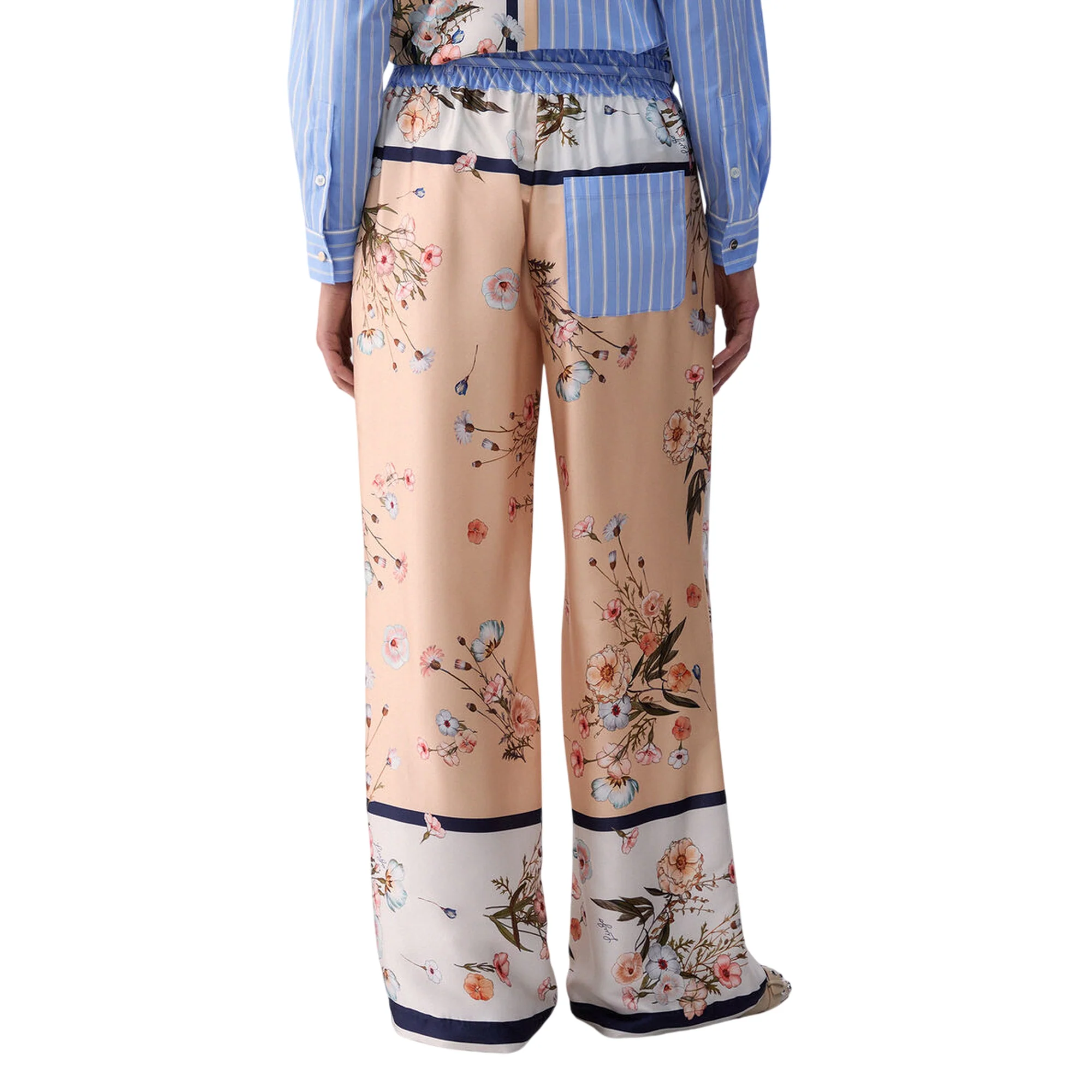 Pantaloni lunghi in twill con stampa - Image 2