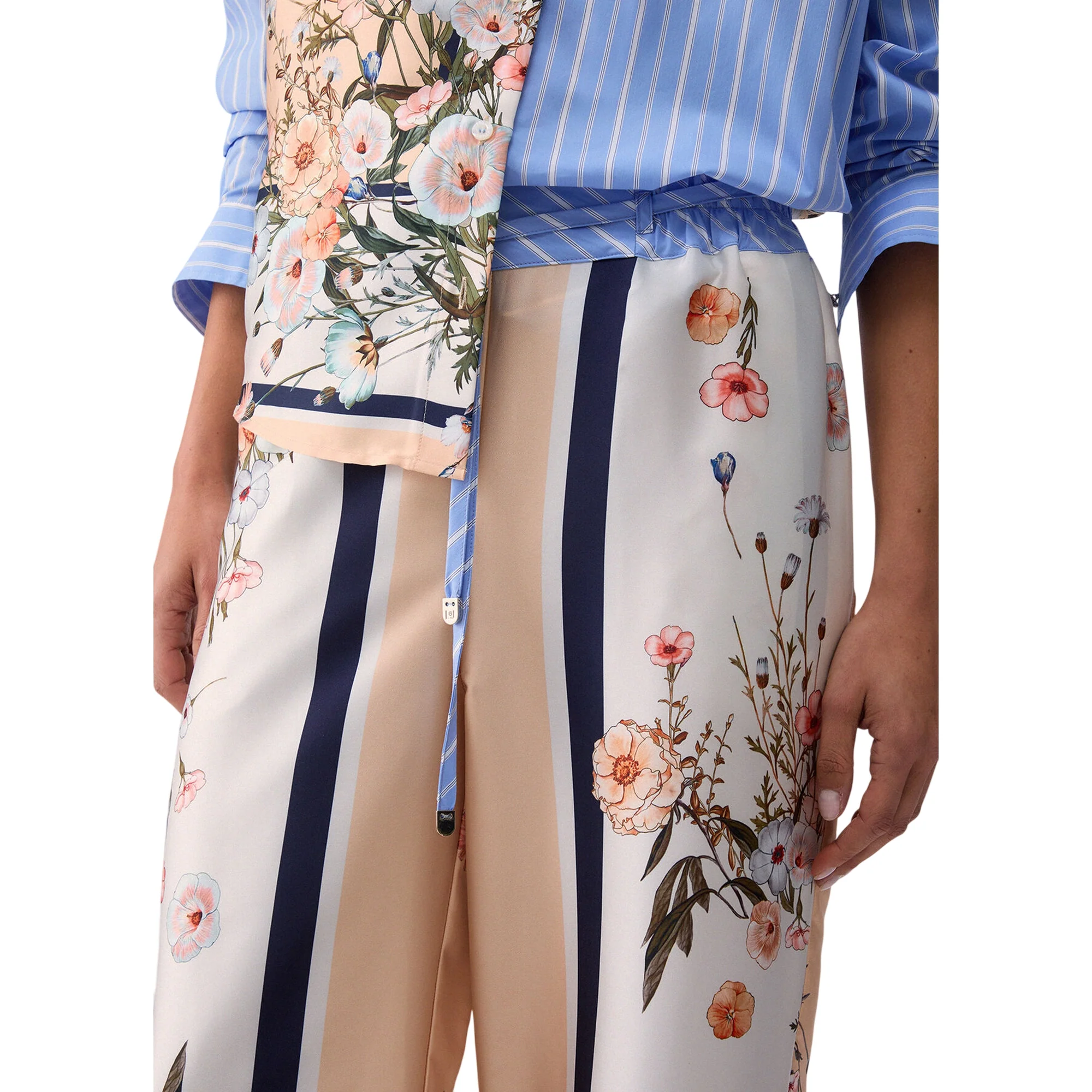 Pantaloni lunghi in twill con stampa - Image 3