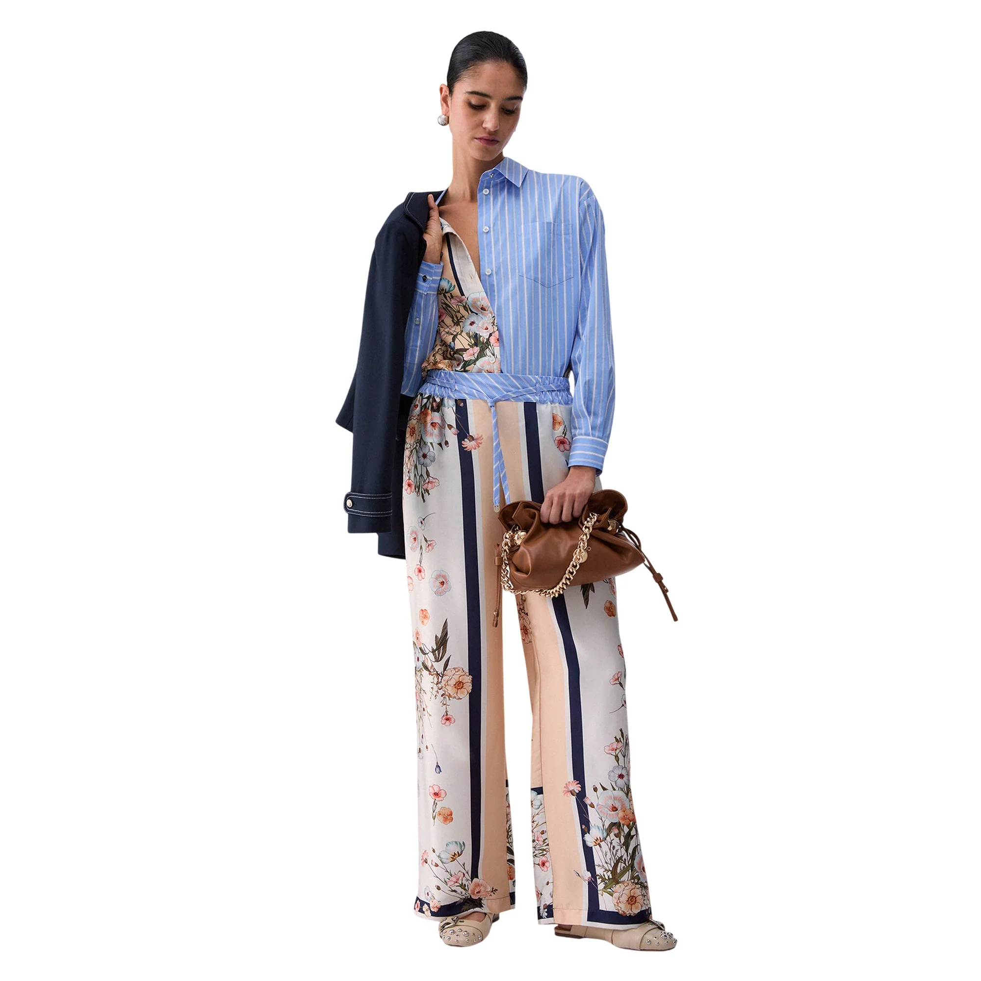 Pantaloni lunghi in twill con stampa - Image 6